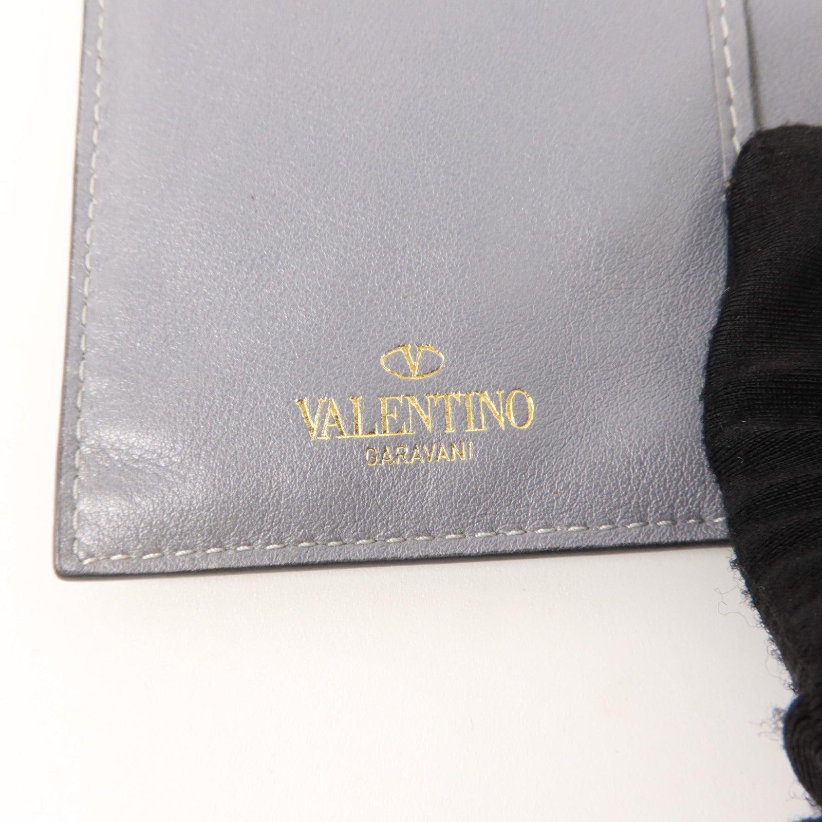 Valentino 牛皮皮革Rockstud Wallet錢包