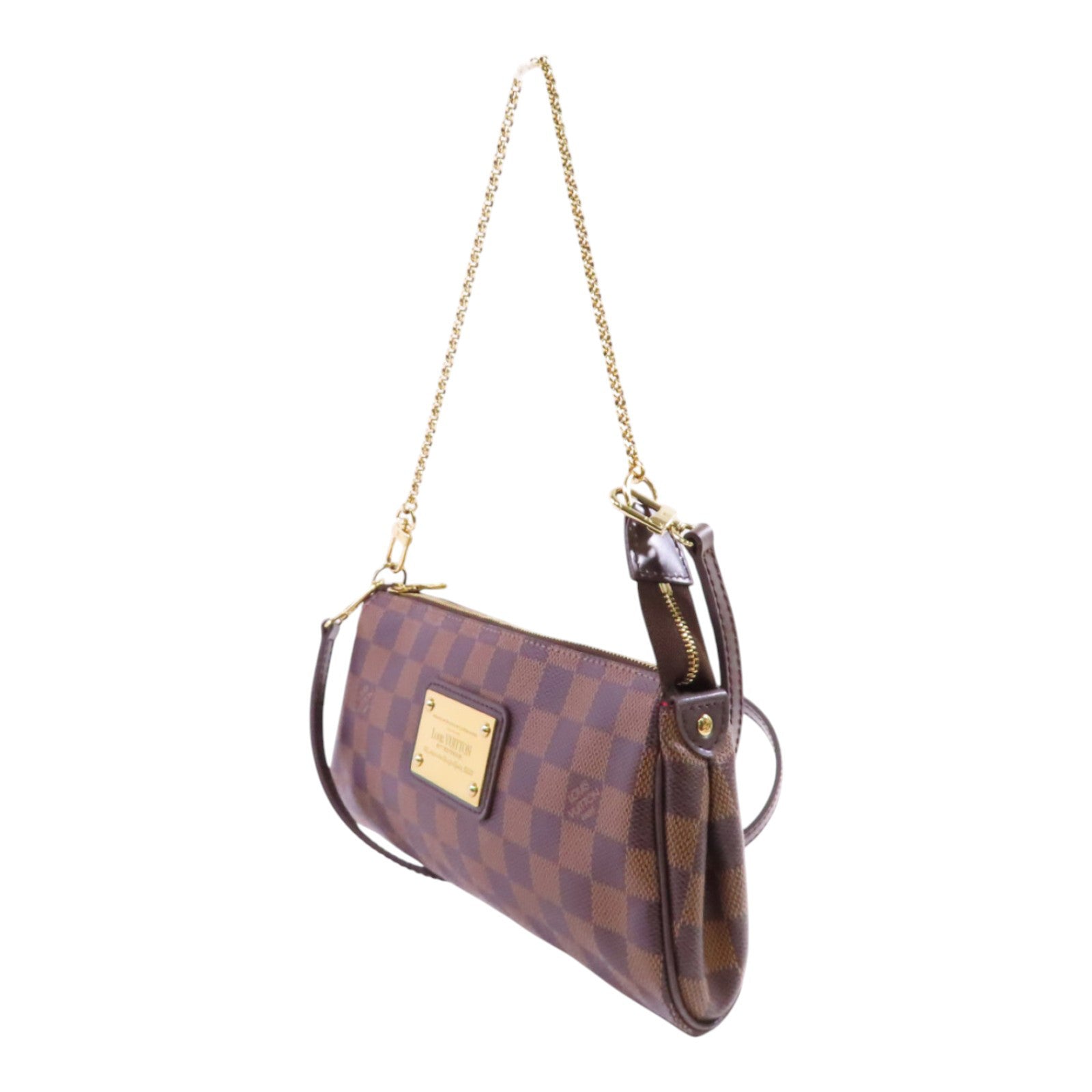 LOUIS VUITTON Damier Eva金扣手挽肩背兩用袋