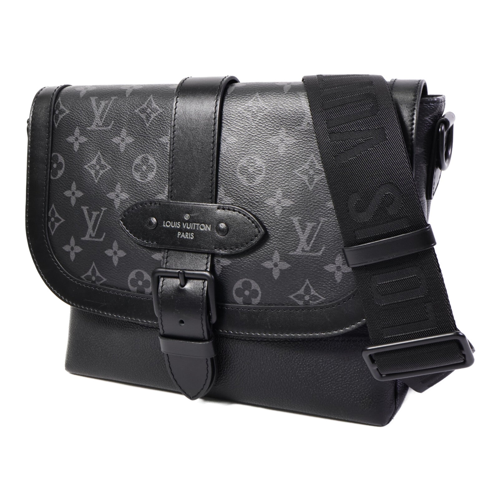 LOUIS VUITTON Monogram Eclipse Saumur肩背袋