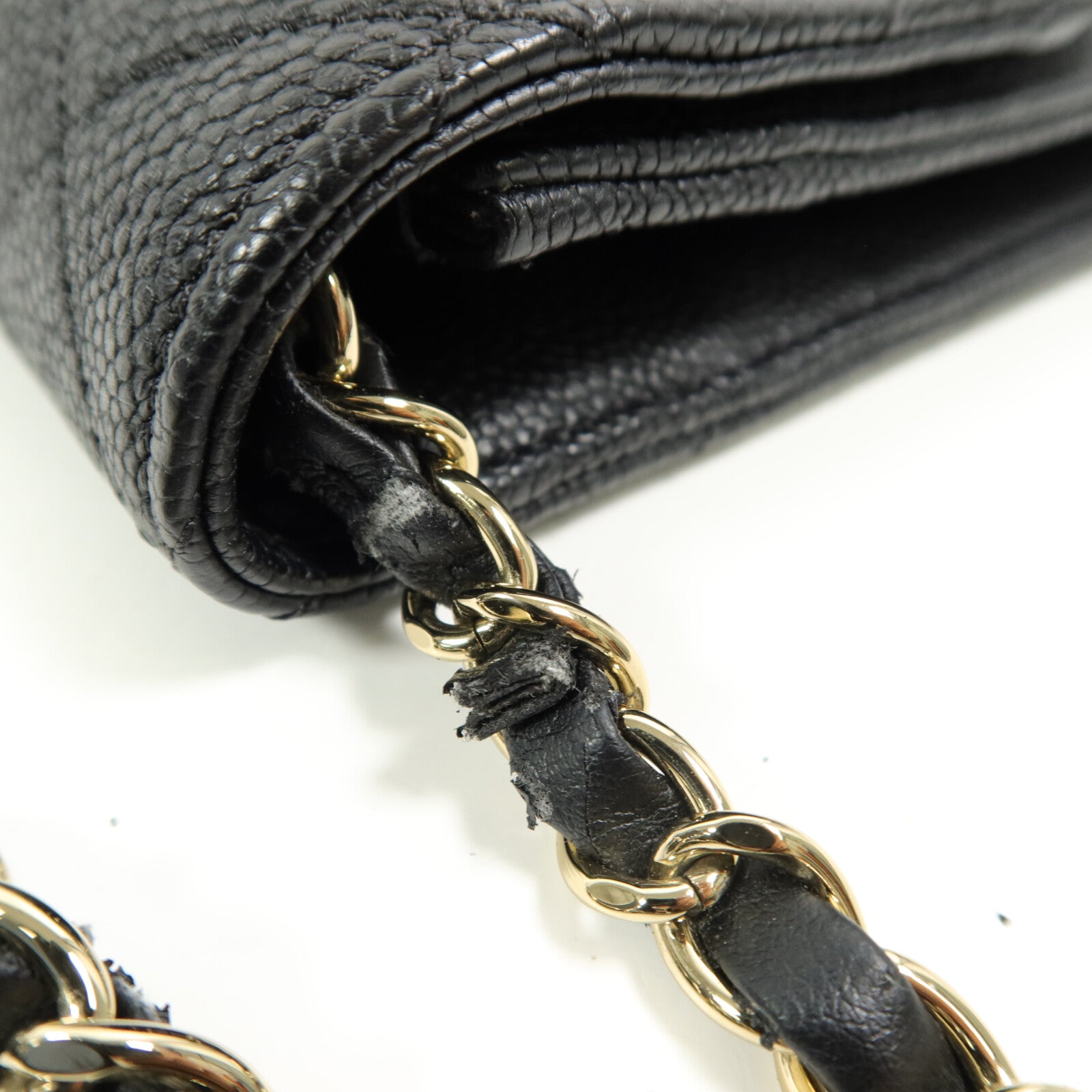 CHANEL 牛皮皮革Chain Shoulder鏈帶肩背袋