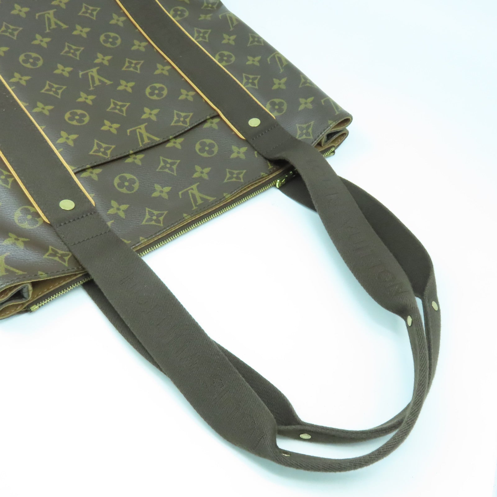 LOUIS VUITTON 【激減優惠】Monogram Cabas Beaubourg金扣肩背袋啡色