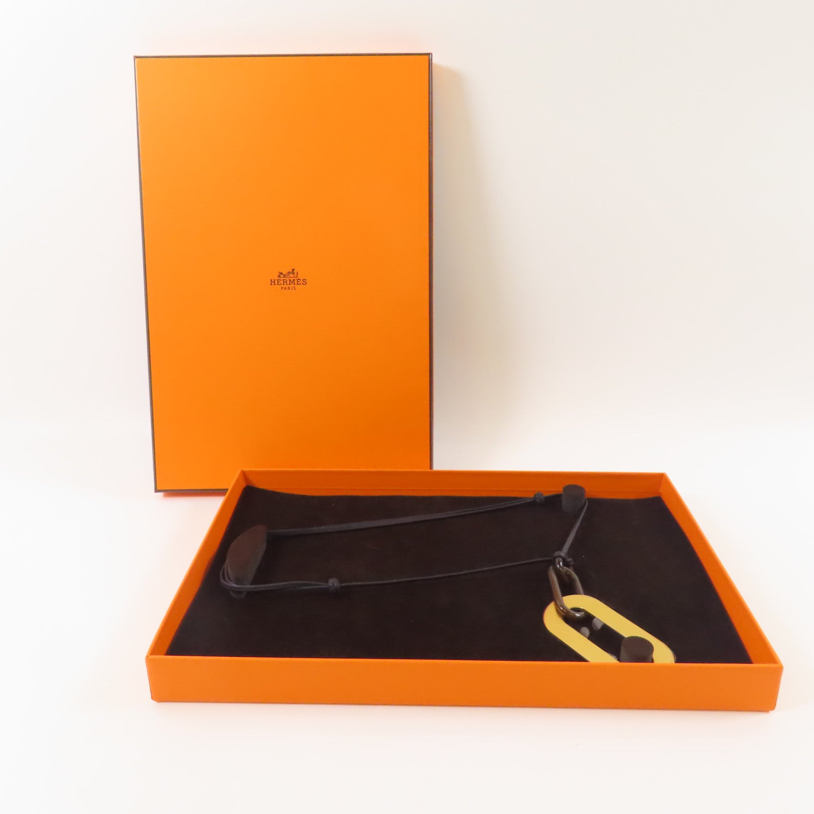 HERMES 牛角/金屬Buffalo Horn Mayan Necklace項鍊
