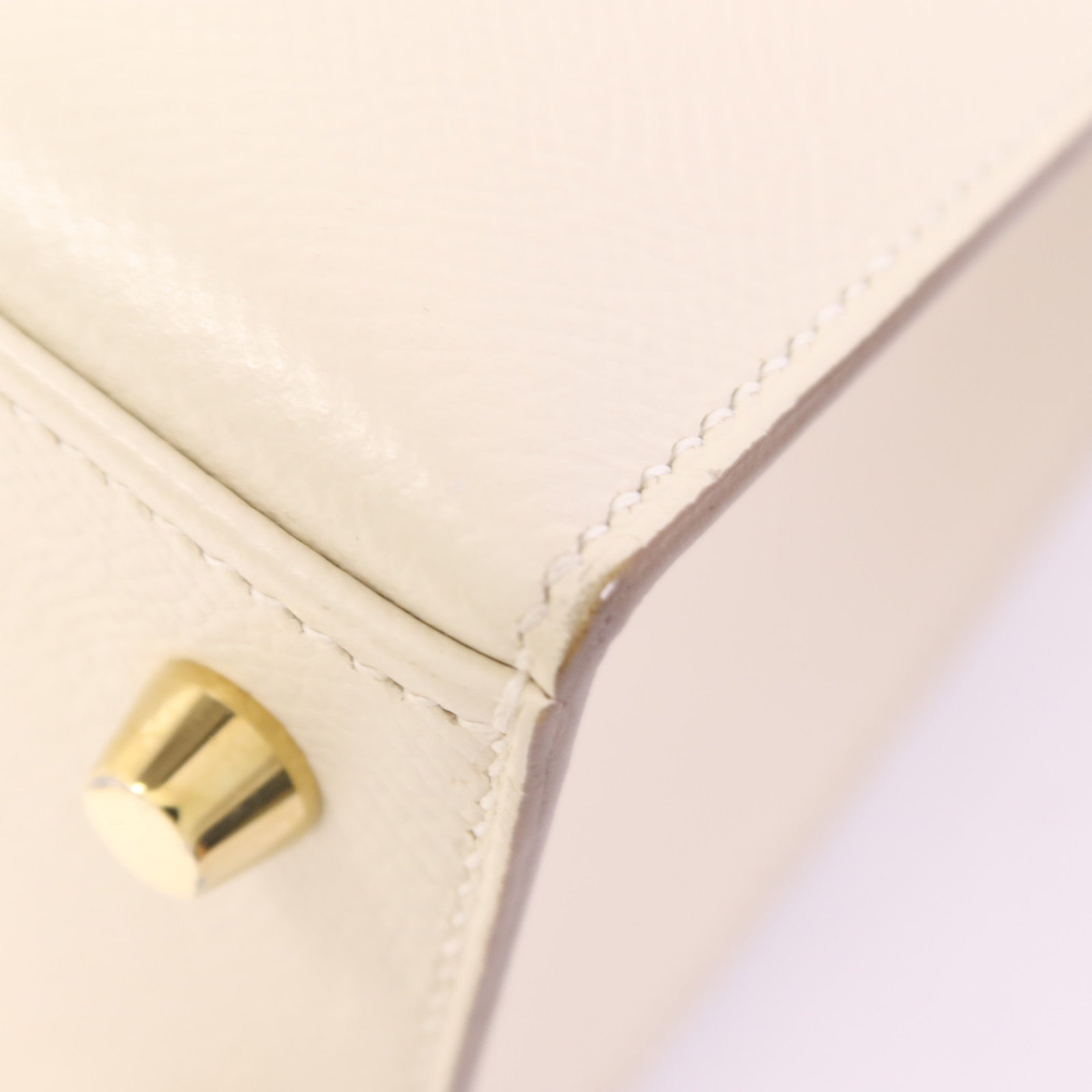 HERMES Epsom皮革Kelly 25手挽肩背兩用袋Craie