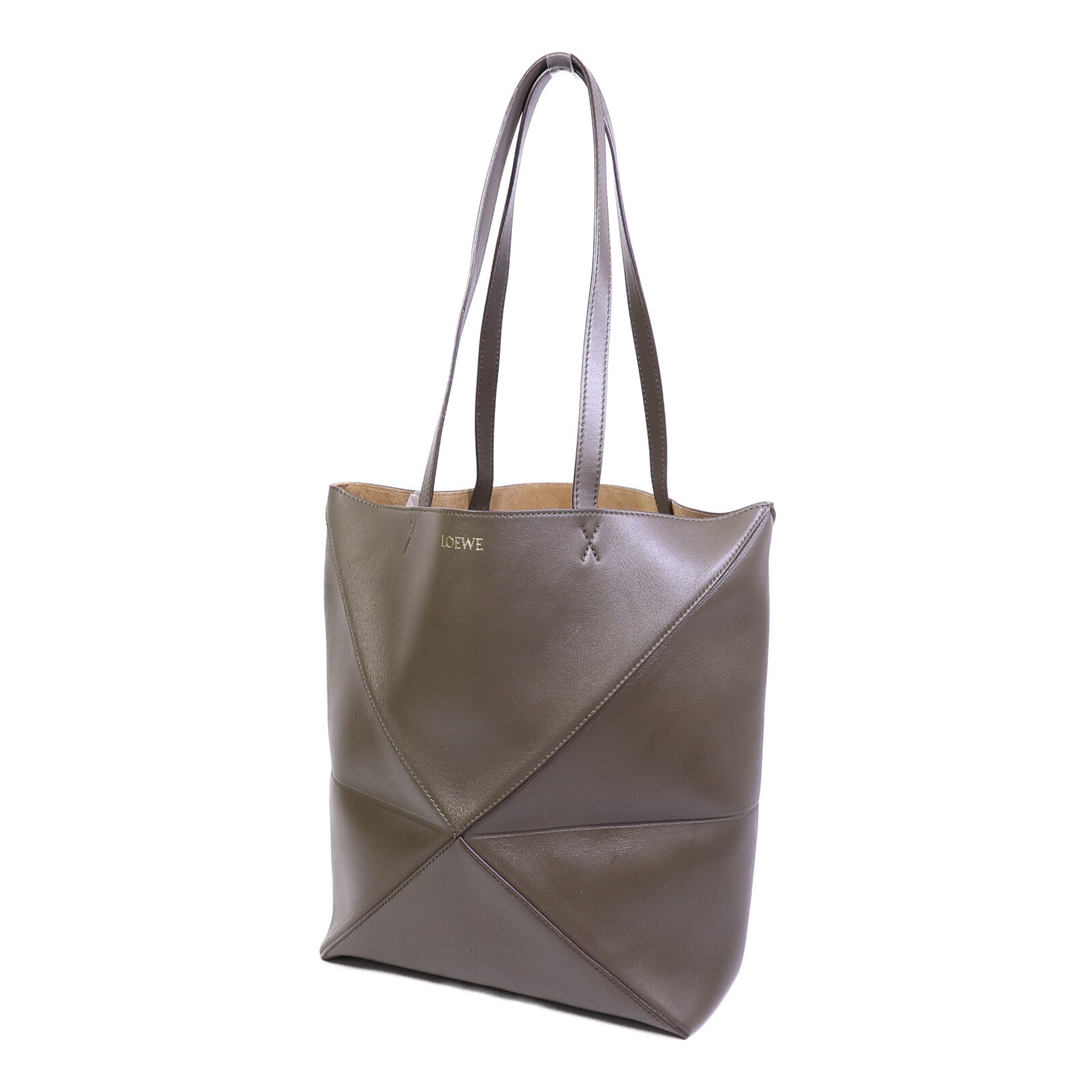 LOEWE 牛皮皮革Puzzle Fold Tote Medium手挽袋