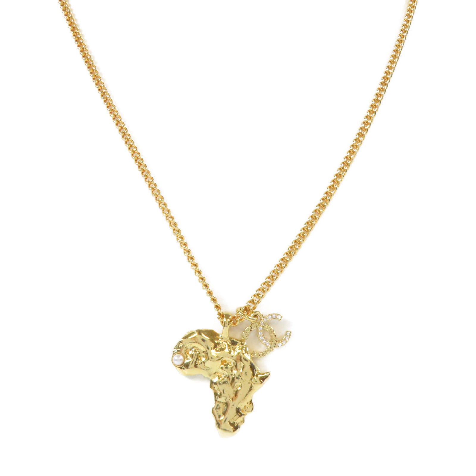 CHANEL 金屬Necklace項鍊金色