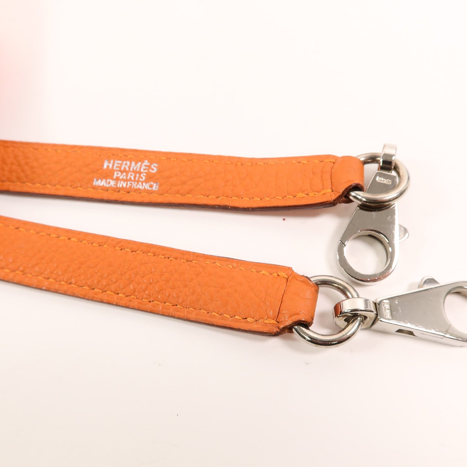 HERMES Clemence皮革Bolide 31手挽肩背兩用袋Orange