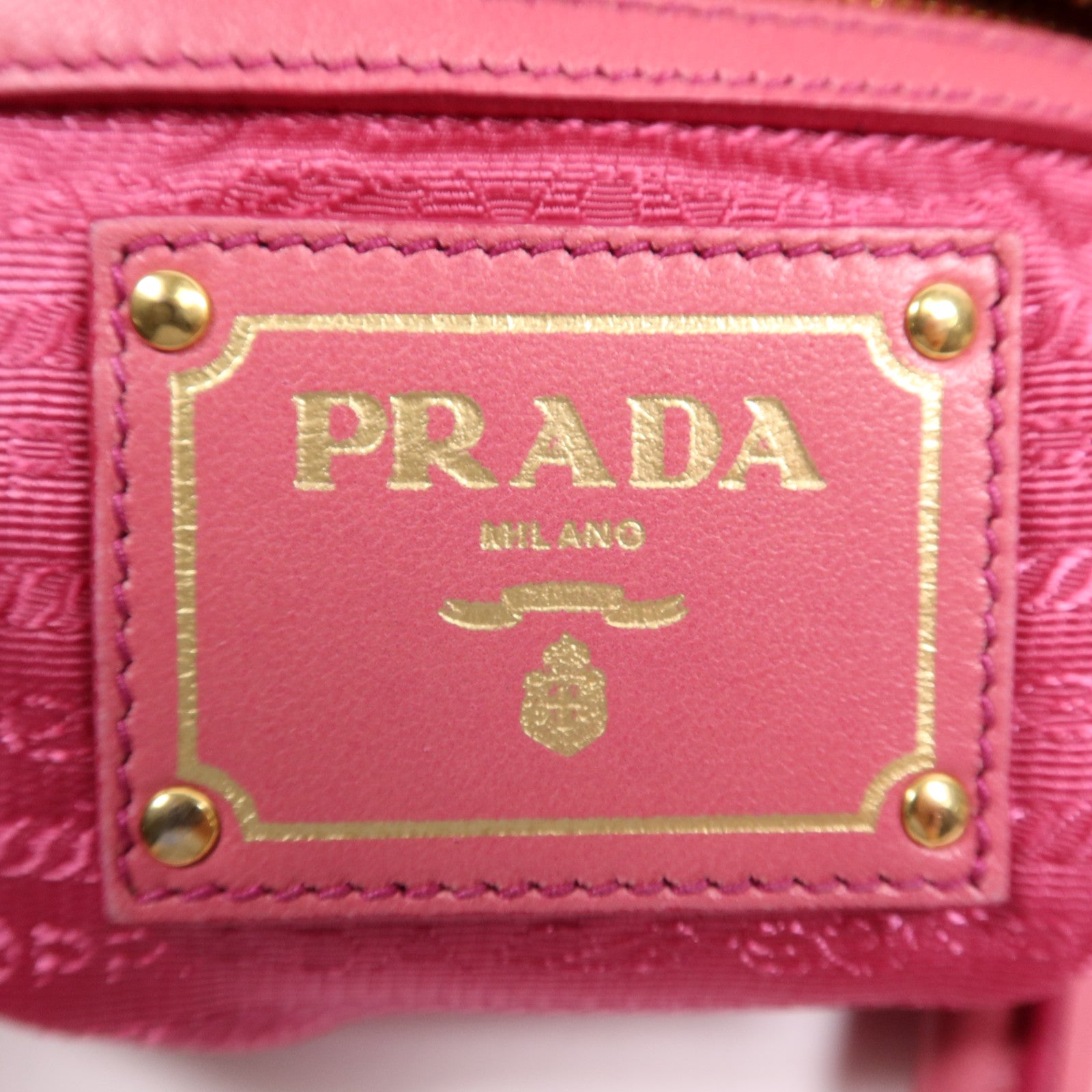 PRADA 尼龍2 Way Shoulder Bag金扣手挽肩背兩用袋