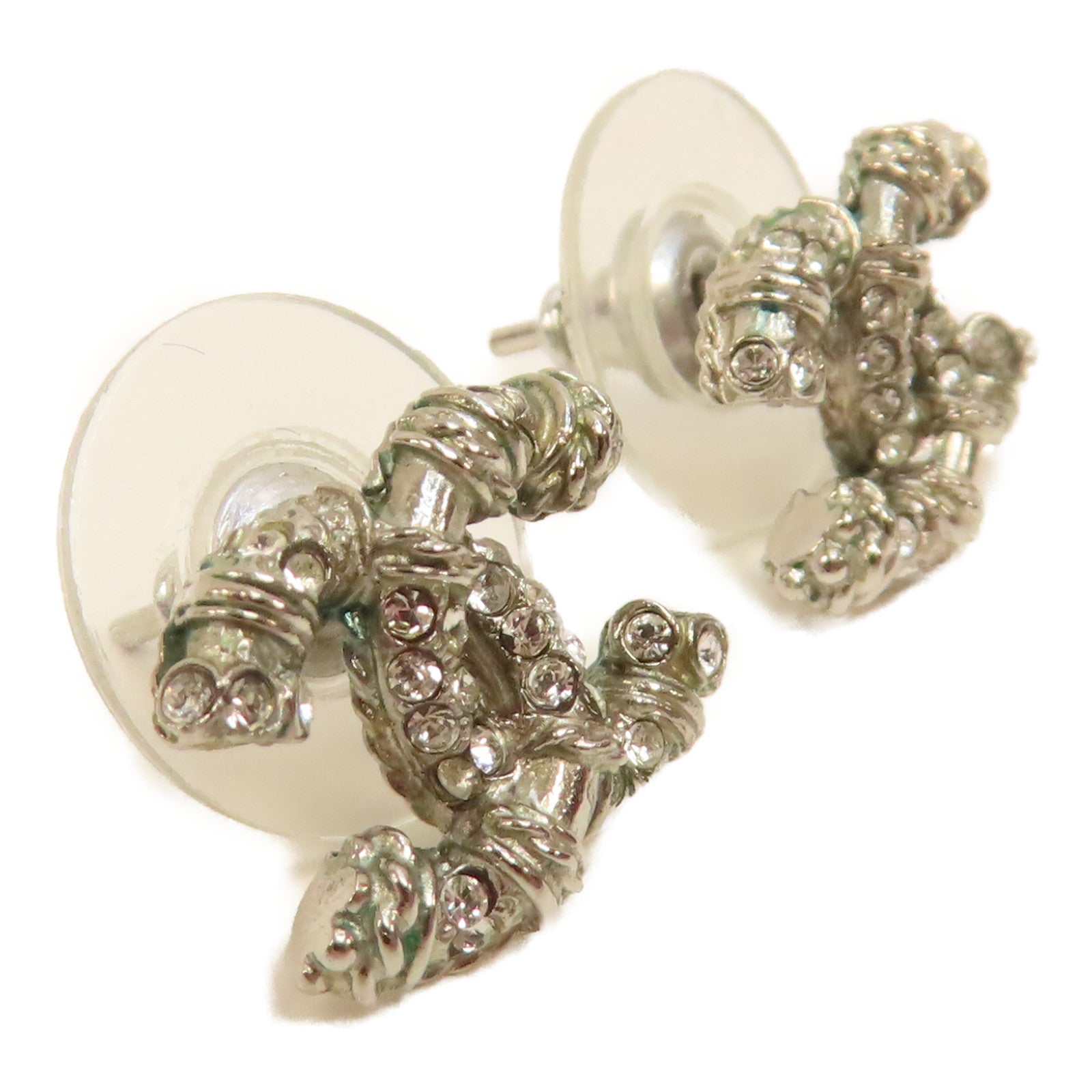 CHANEL 金屬Earrings耳環銀色