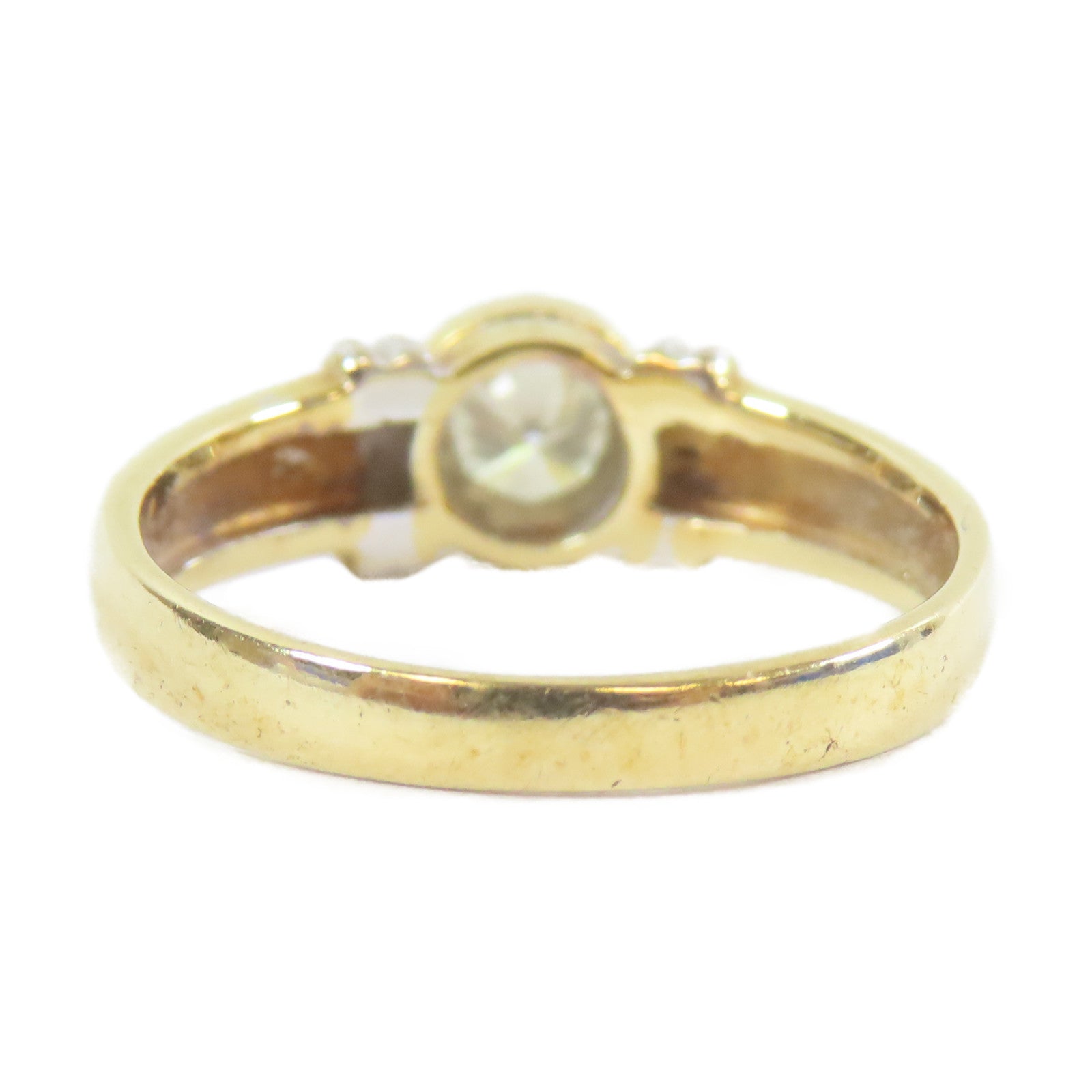 JEWELRY 【激減優惠】18K黃金Diamond Ring0.30ct鑽石戒指US#5.25