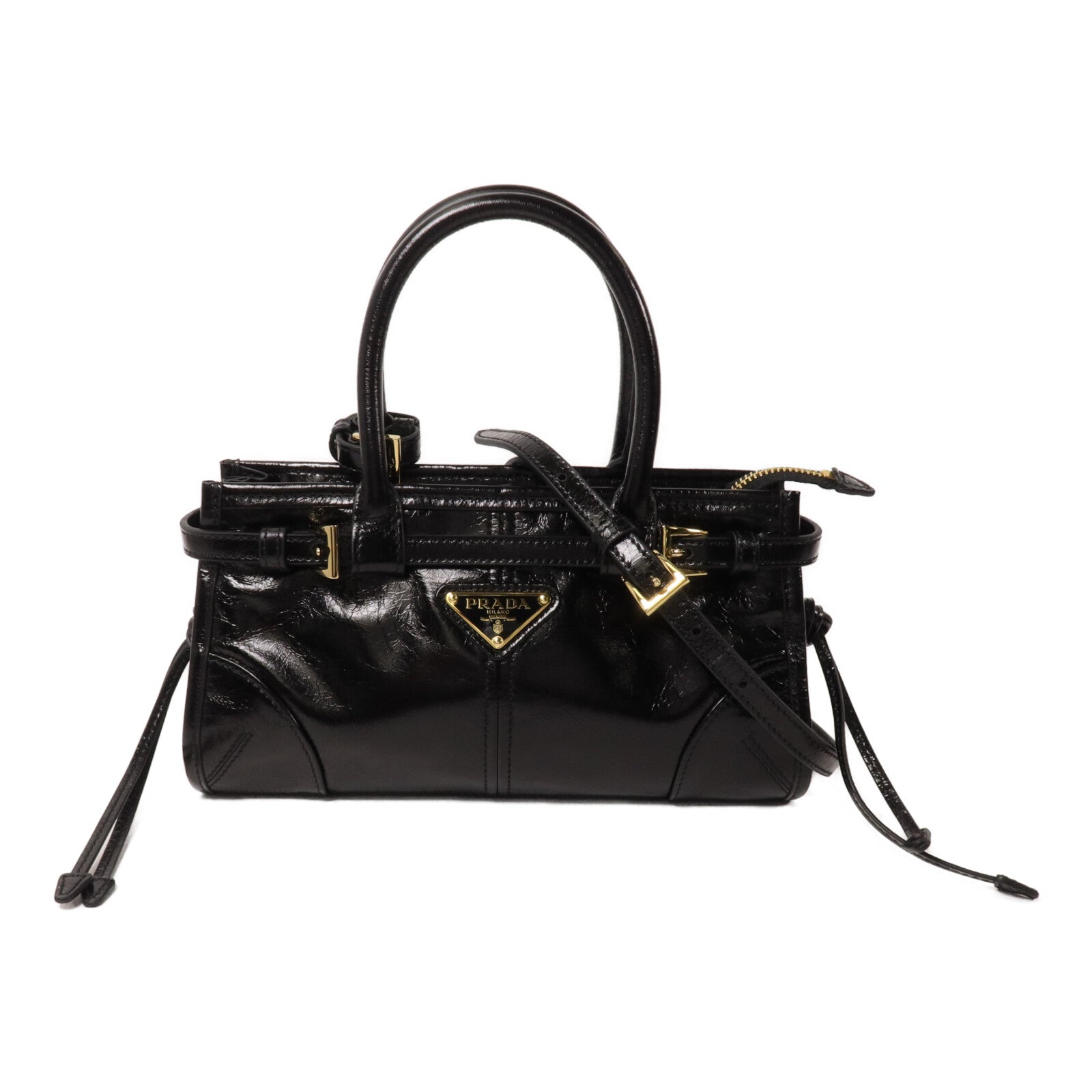 PRADA 牛皮皮革Bonnie Mini手挽肩背兩用袋