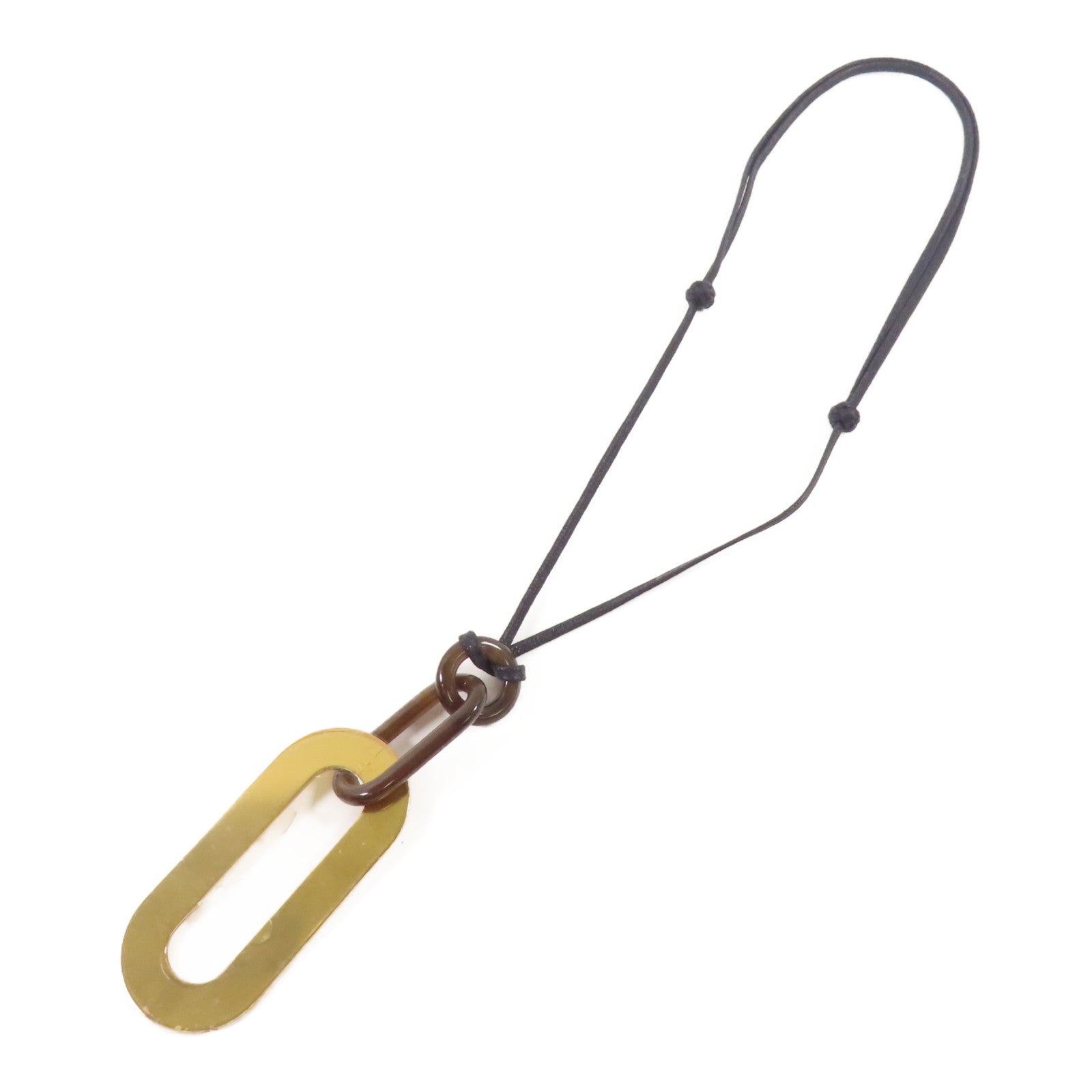 HERMES 牛角/金屬Buffalo Horn Mayan Necklace項鍊