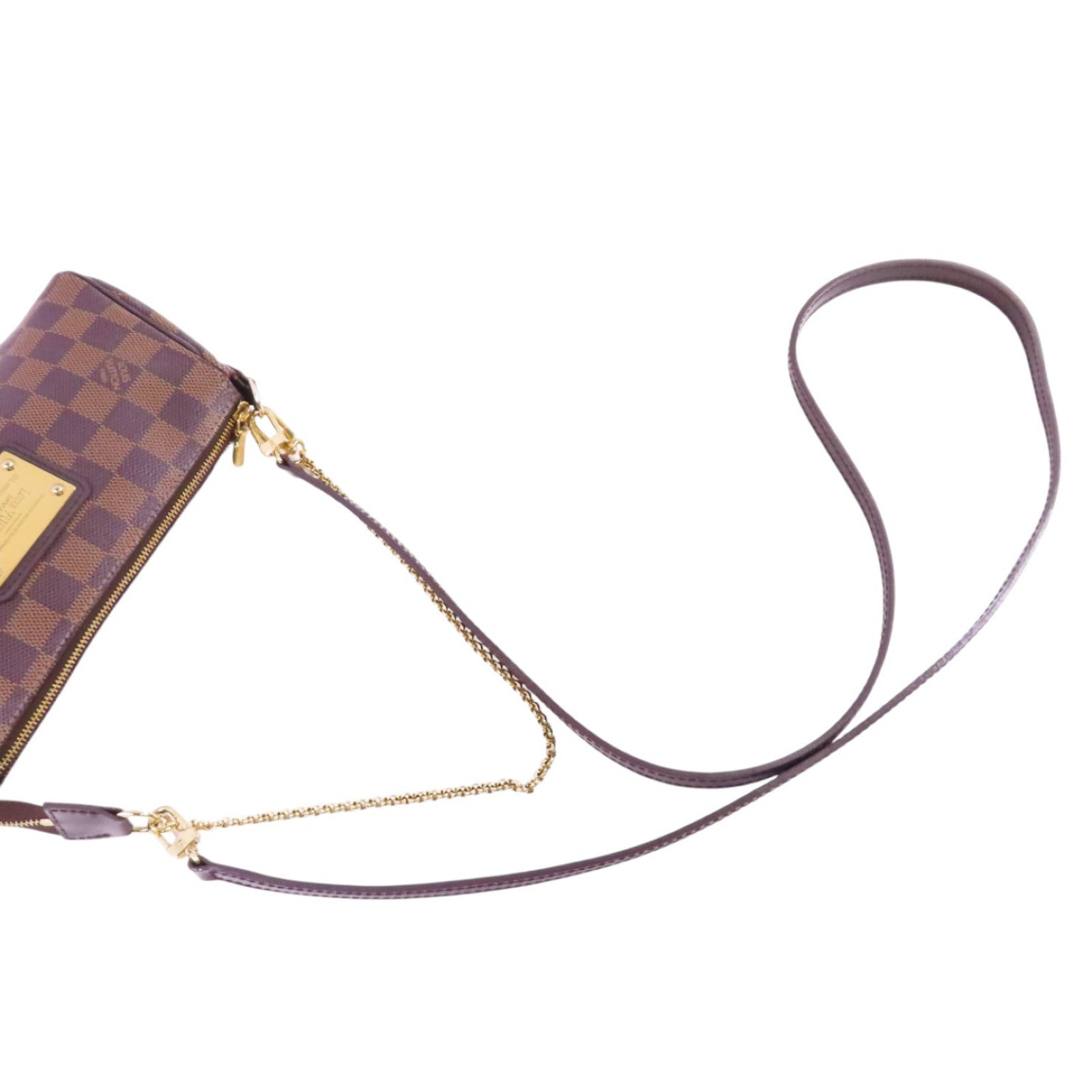 LOUIS VUITTON Damier Eva金扣手挽肩背兩用袋