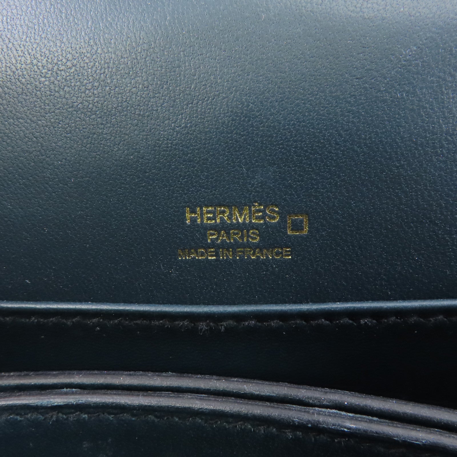 HERMES 鱷魚皮革Mini Roulis金扣肩背袋綠色