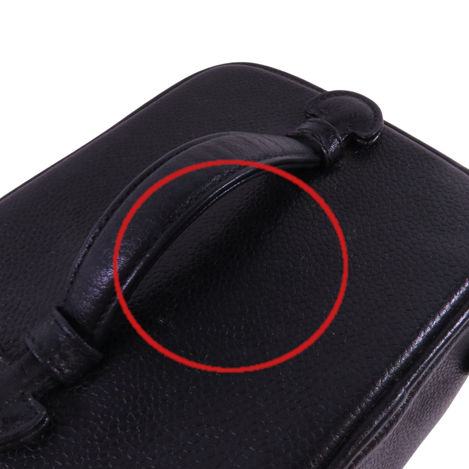 CHANEL 牛皮皮革Vintage Vanity金扣手挽袋