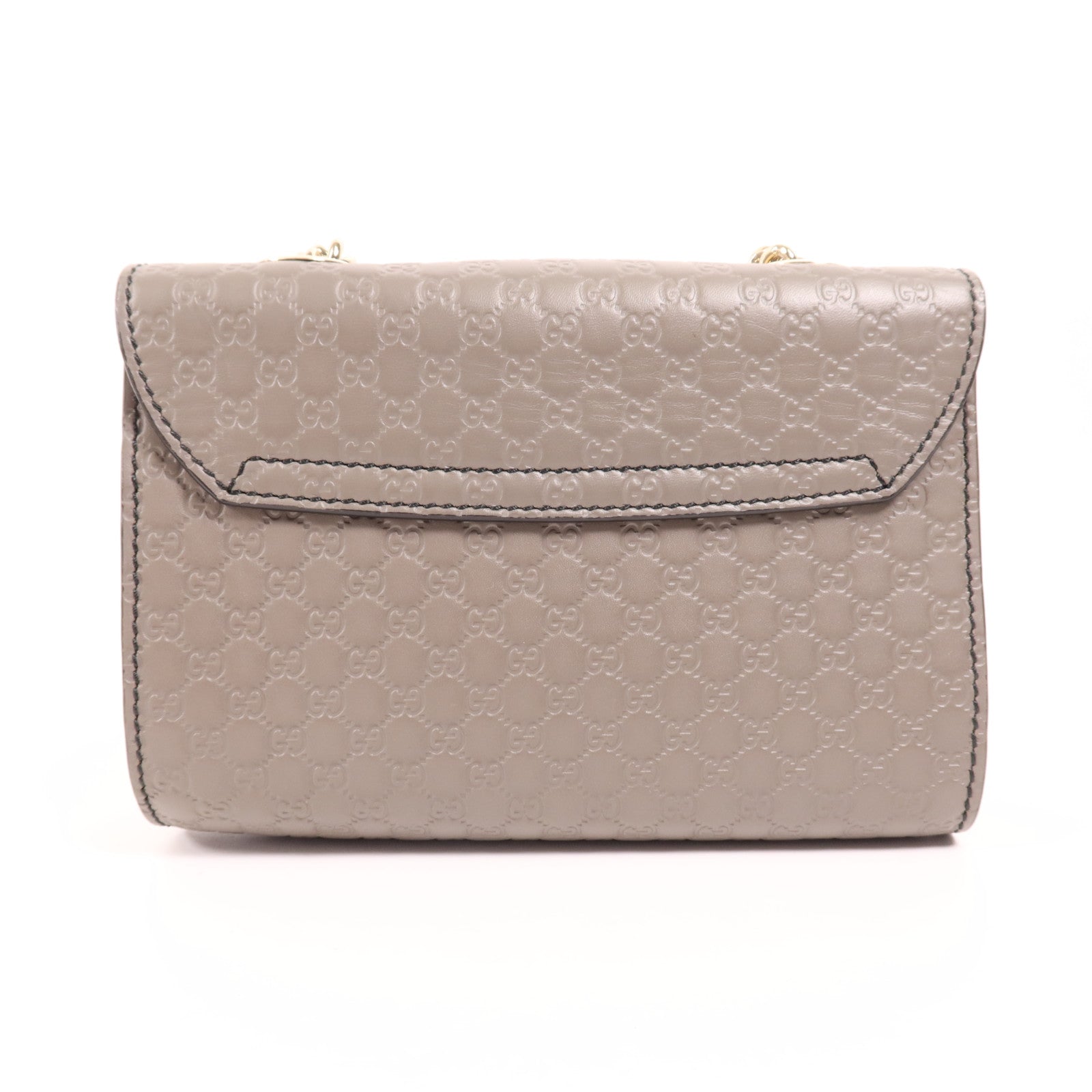 GUCCI 牛皮皮革Guccissima Mini Emily金扣鏈帶肩背