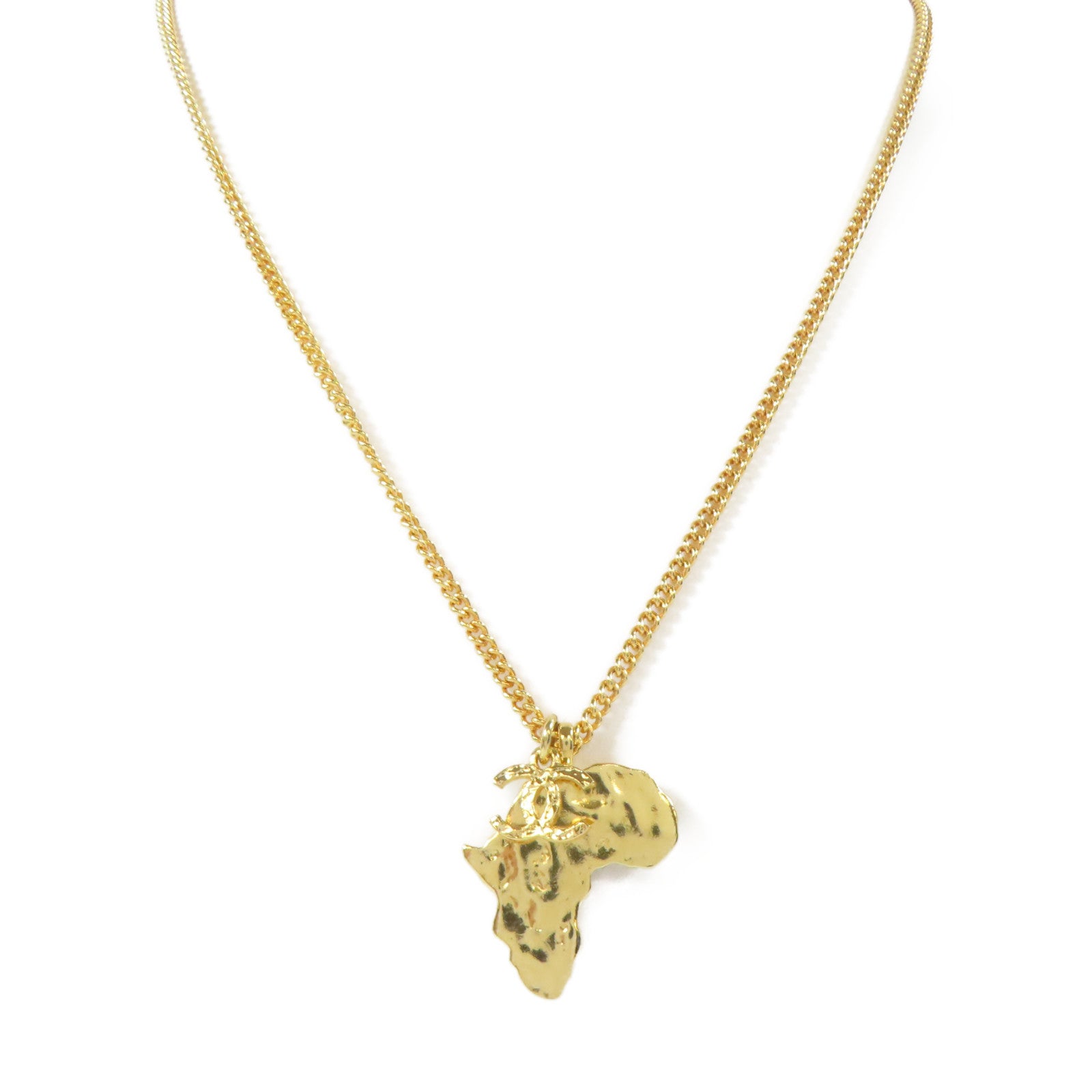 CHANEL 金屬Necklace項鍊金色