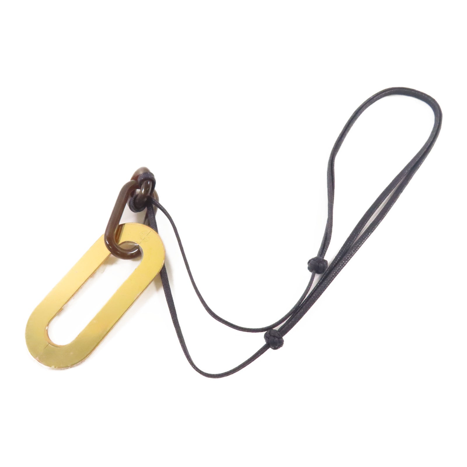 HERMES 牛角/金屬Buffalo Horn Mayan Necklace項鍊