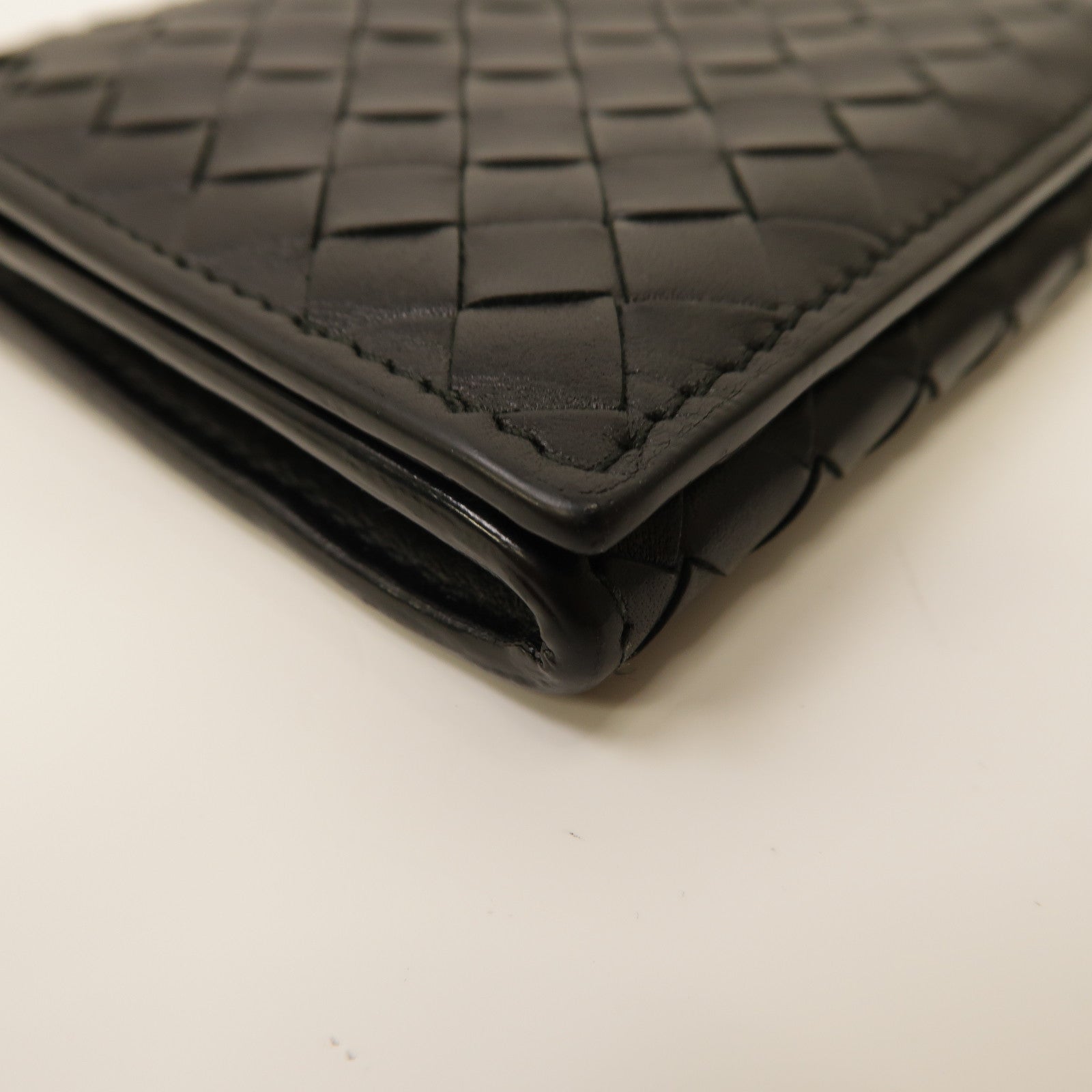 BOTTEGA VENETA 織紋皮革Long Wallet長錢包黑色