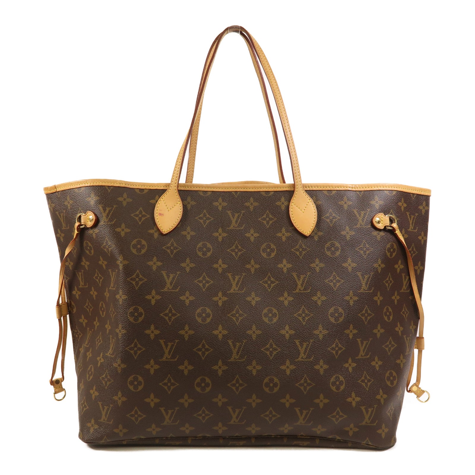 LOUIS VUITTON Monogram Neverfull GM金扣手挽袋