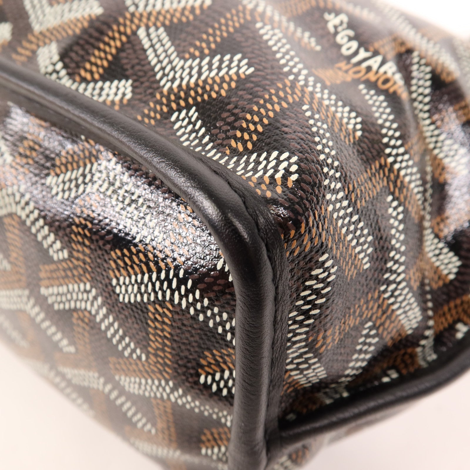 GOYARD 塗層帆布Anjou Mini Bag銀扣手挽袋
