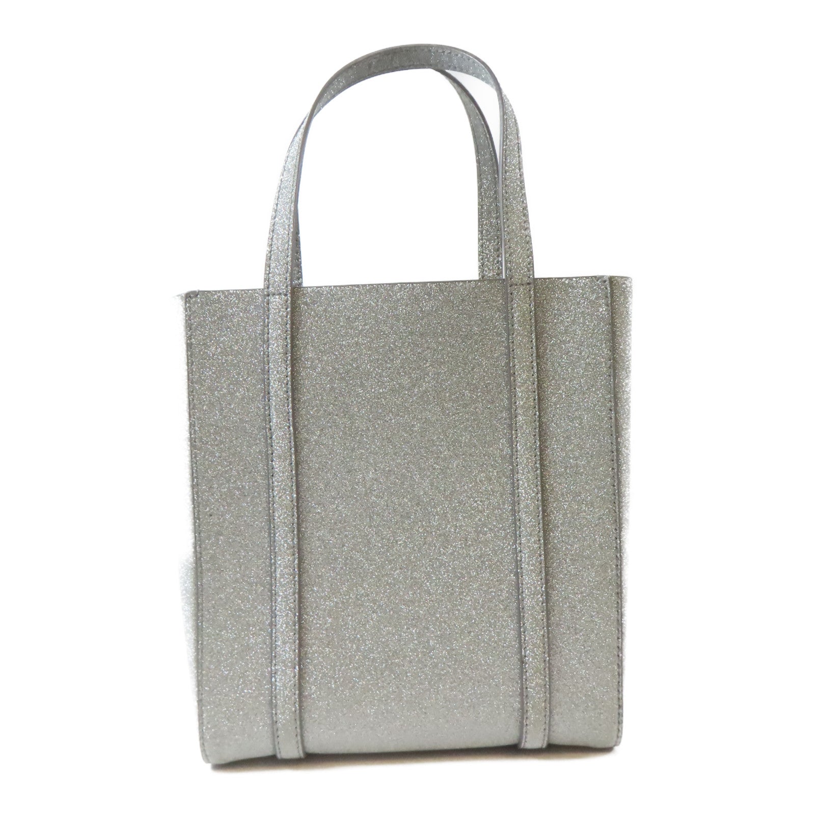 BALENCIAGA 【激減優惠】皮革Everyday Xxs Tote Bag銀扣手挽肩背兩用袋銀色