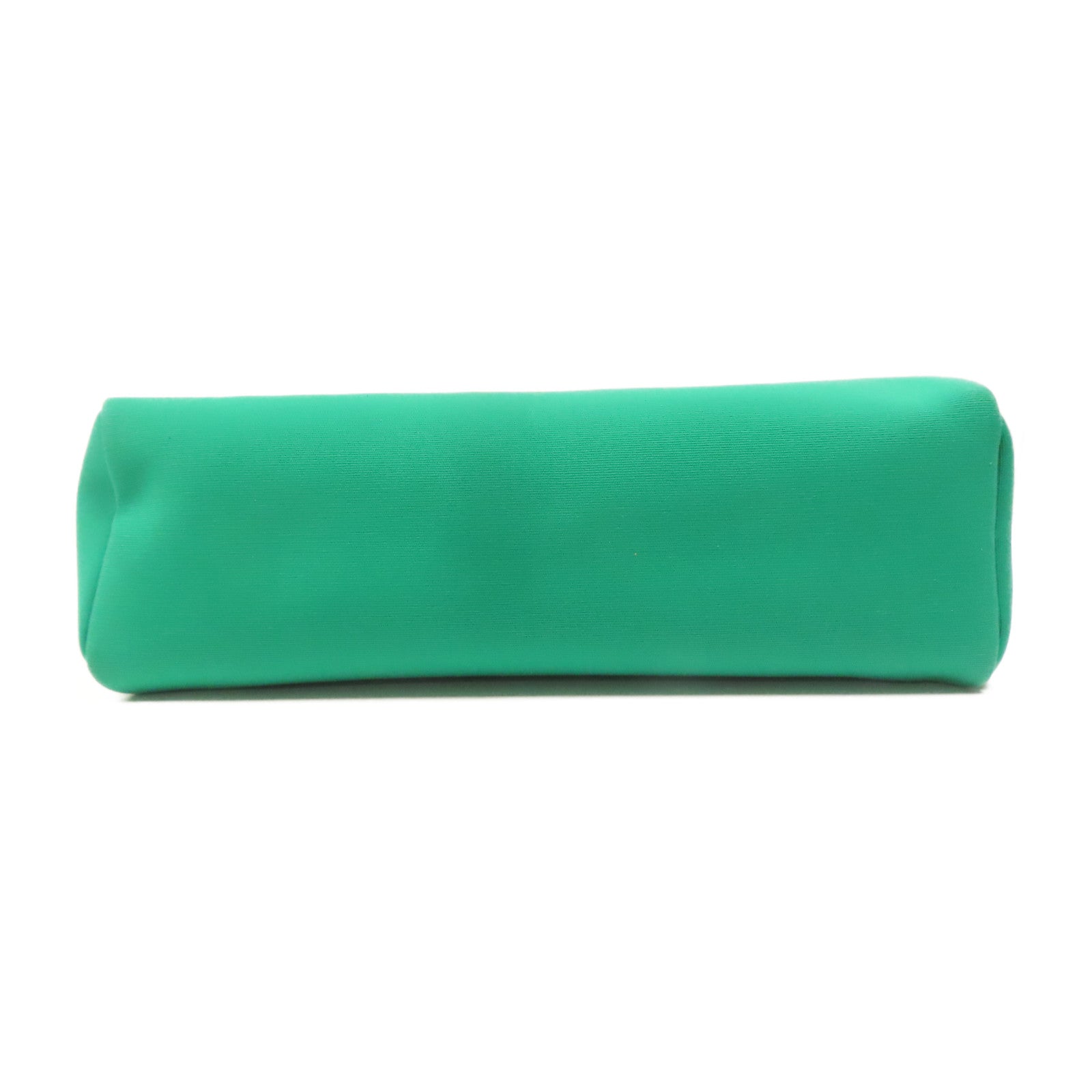 HERMES 帆布Herbag PM銀扣手挽肩背兩用袋薄荷綠色/湖水藍色