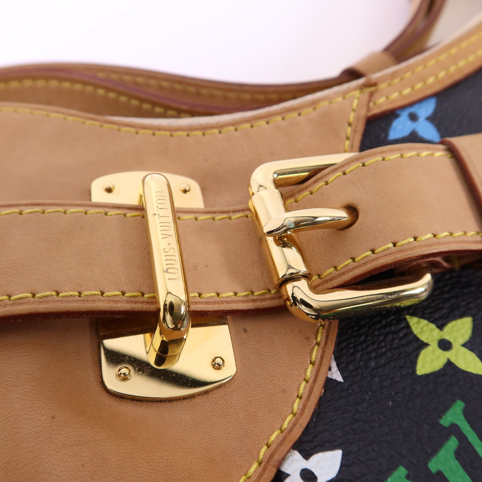 LOUIS VUITTON Monogram Multicolore Greta金扣肩背袋