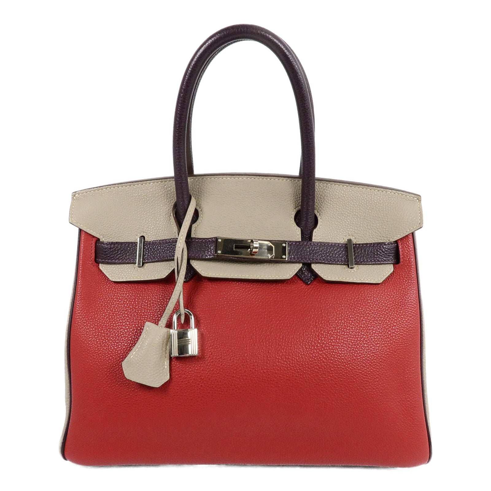 HERMES Togo皮革Birkin 30手挽袋3 Tone