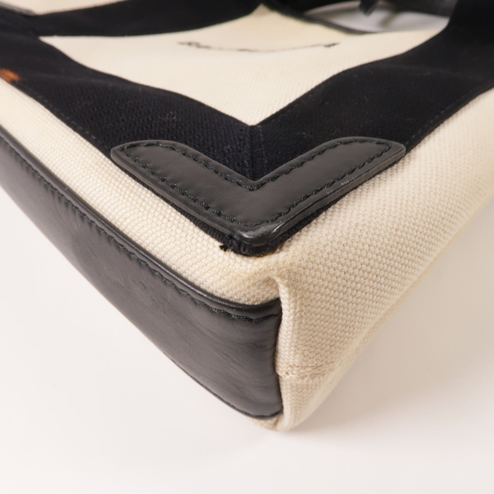 BALENCIAGA 帆布Cabas XS銀扣手挽肩背兩用袋