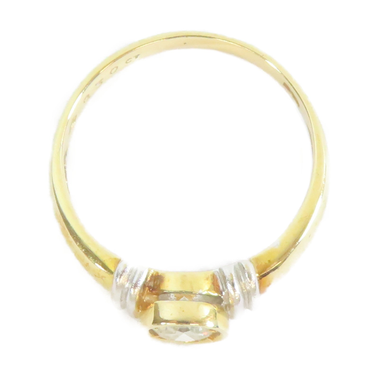 JEWELRY 【激減優惠】18K黃金Diamond Ring0.30ct鑽石戒指US#5.25