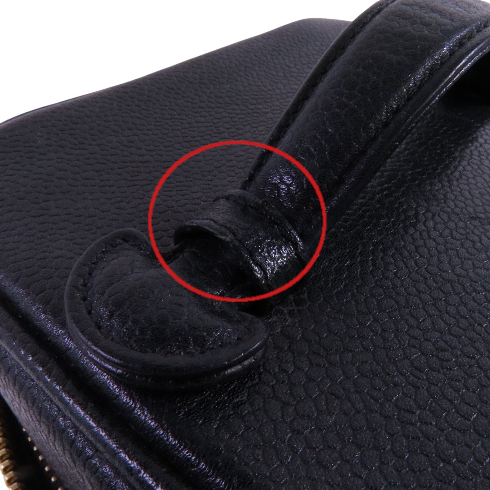 CHANEL 牛皮皮革Vintage Vanity金扣手挽袋