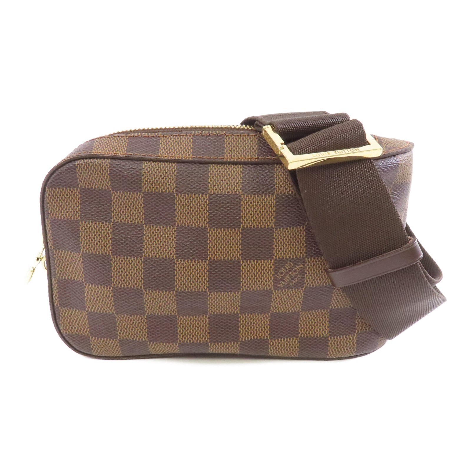 LOUIS VUITTON Damier Ebene Geronimos金扣腰包啡色