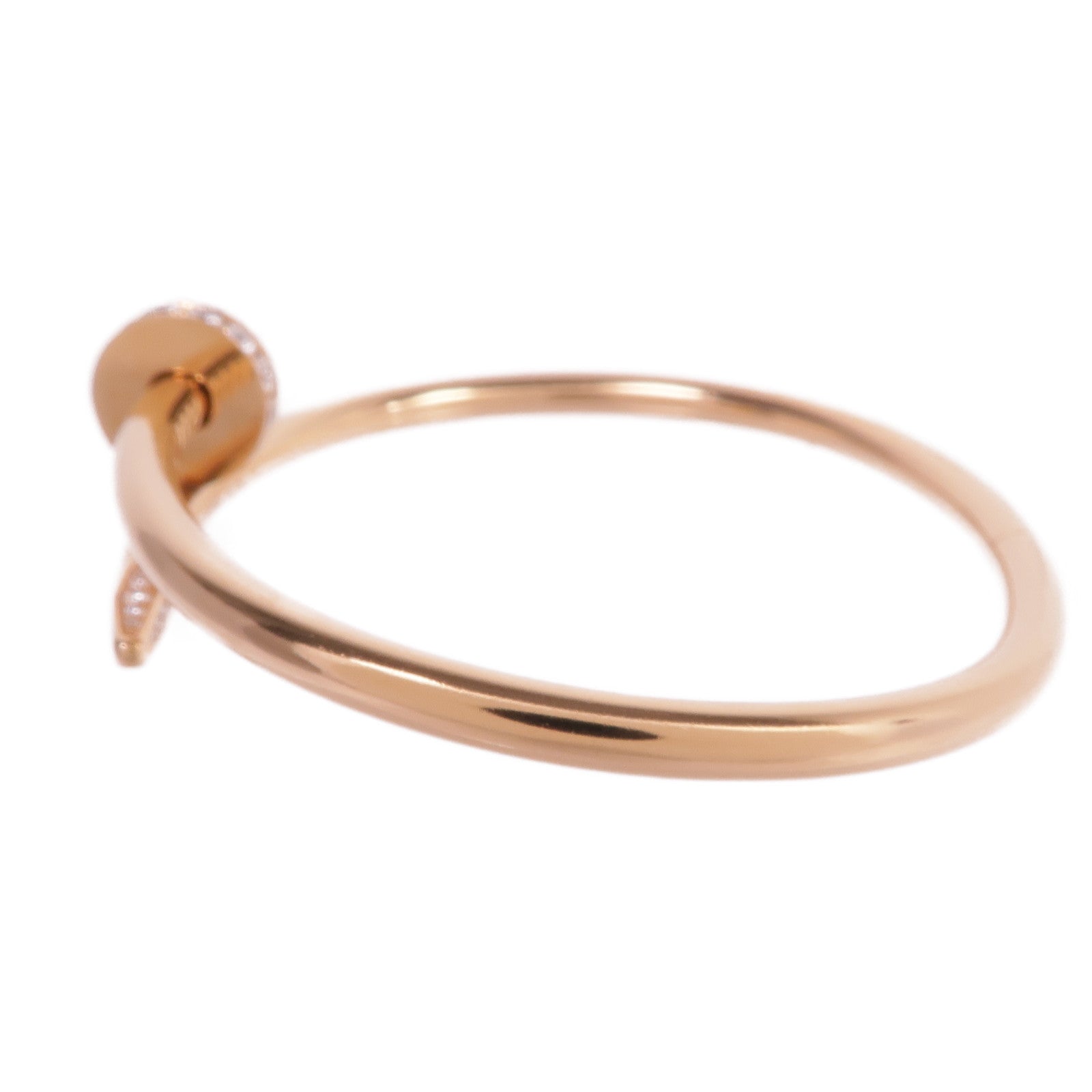 CARTIER 18K玫瑰金Juste Un Clou鑽石手鐲Cartier#17