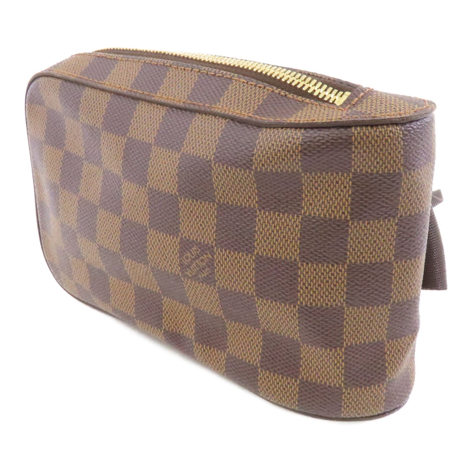 LOUIS VUITTON Damier Ebene Geronimos金扣腰包啡色