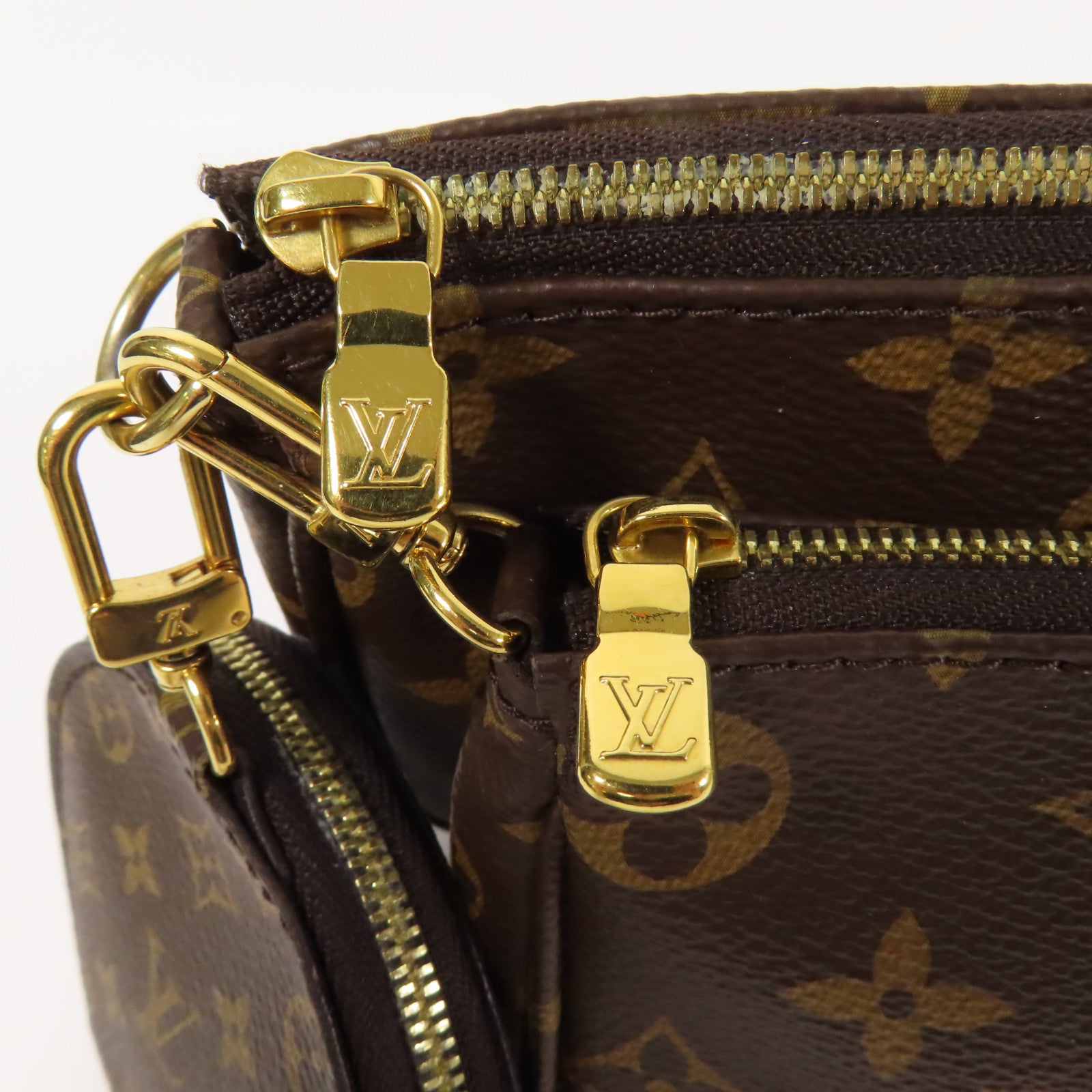 LOUIS VUITTON Monogram Multi Pochette Accessoires Bag金扣手挽肩背兩用袋