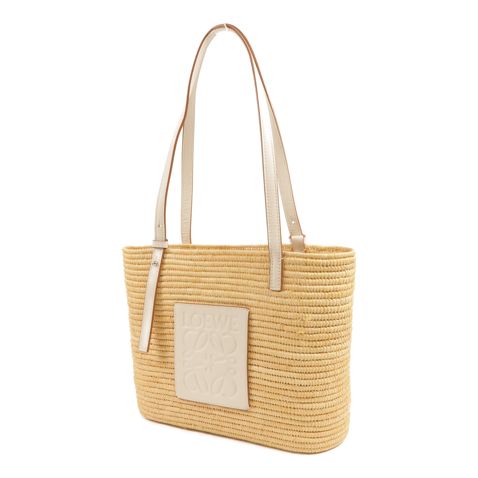 LOEWE Raffia Small Square Basket Bag手挽袋