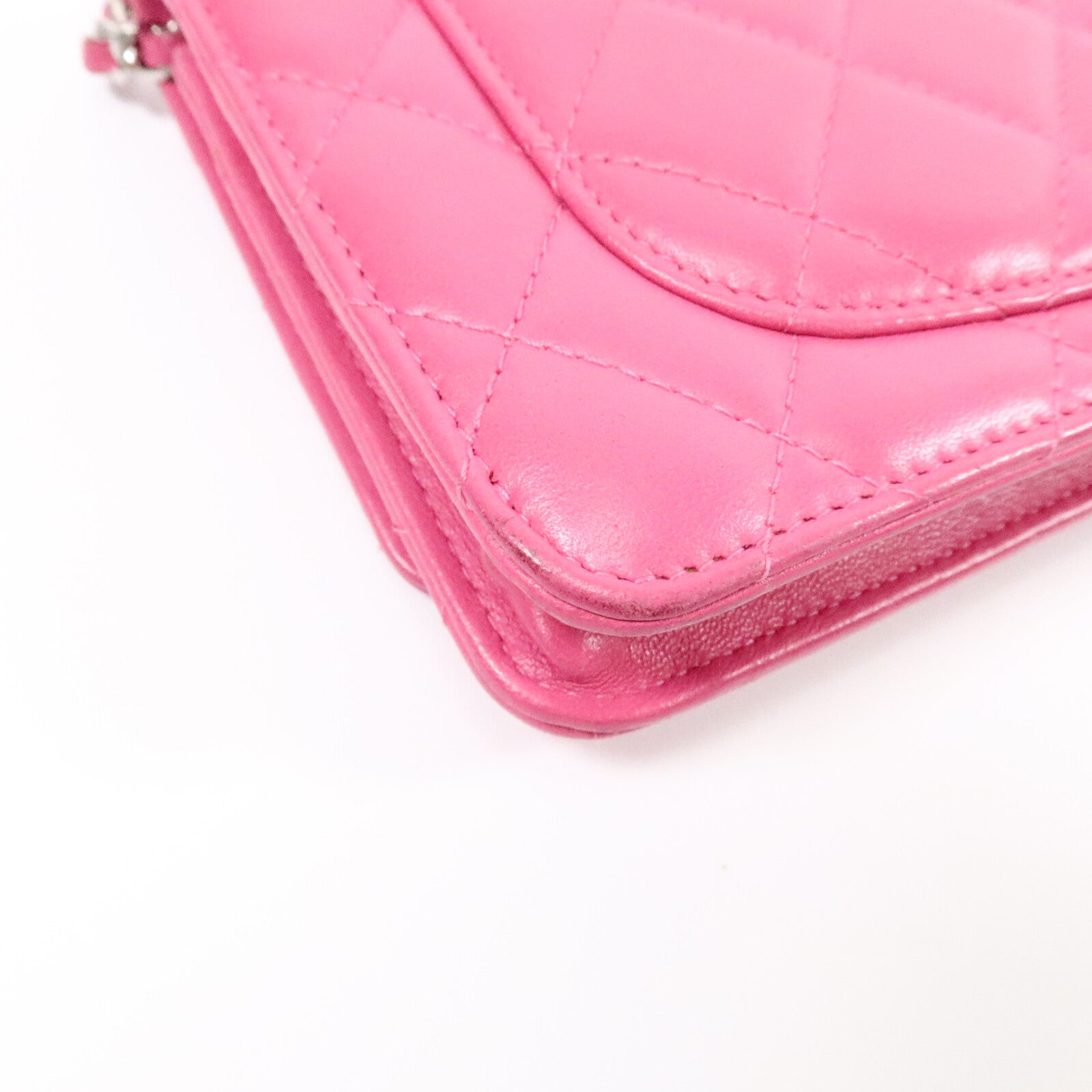 CHANEL 羊皮皮革WOC Wallet On Chain鏈帶肩背袋