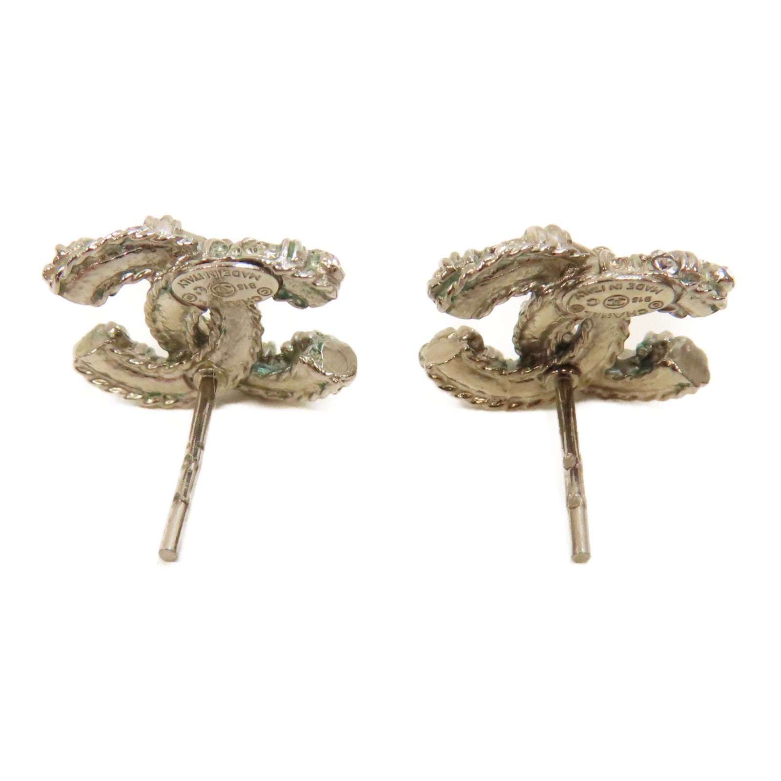 CHANEL 金屬Earrings耳環銀色