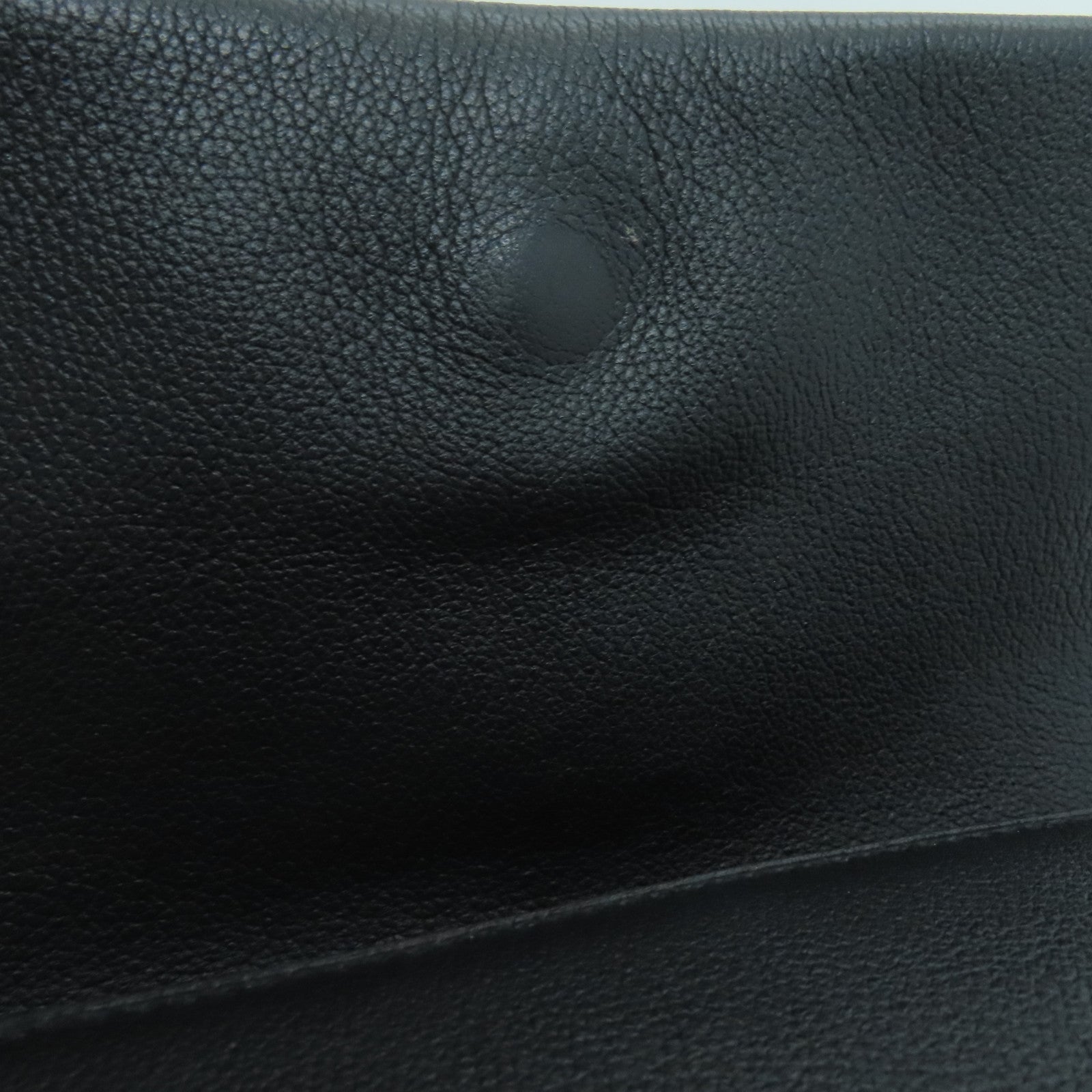 HERMES Evercolor皮革Opli 24银扣肩背袋黑色