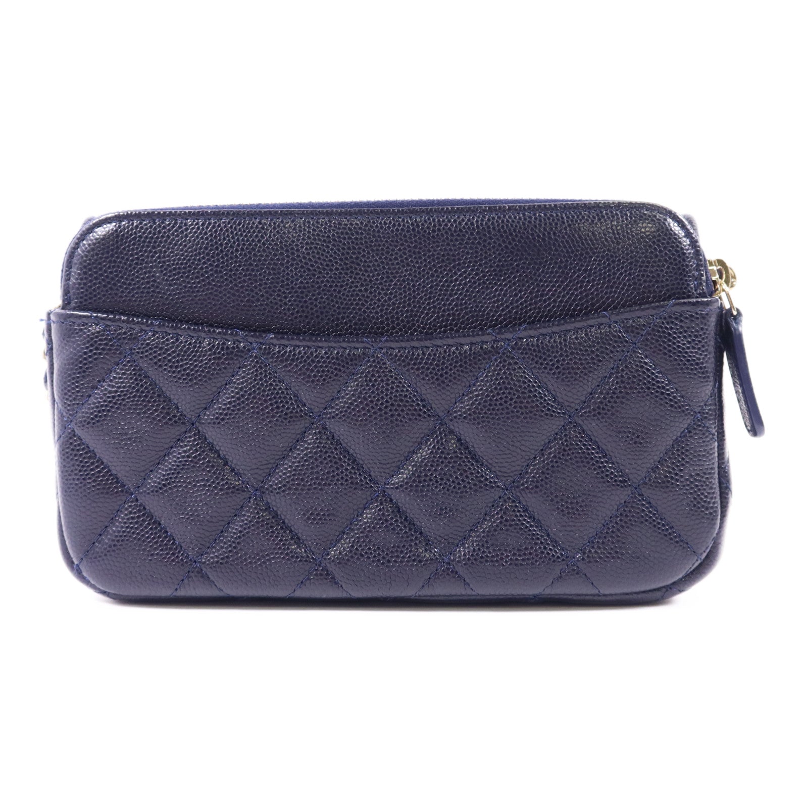 CHANEL 牛皮皮革Chain Shoulder Bag金扣鏈帶肩背袋