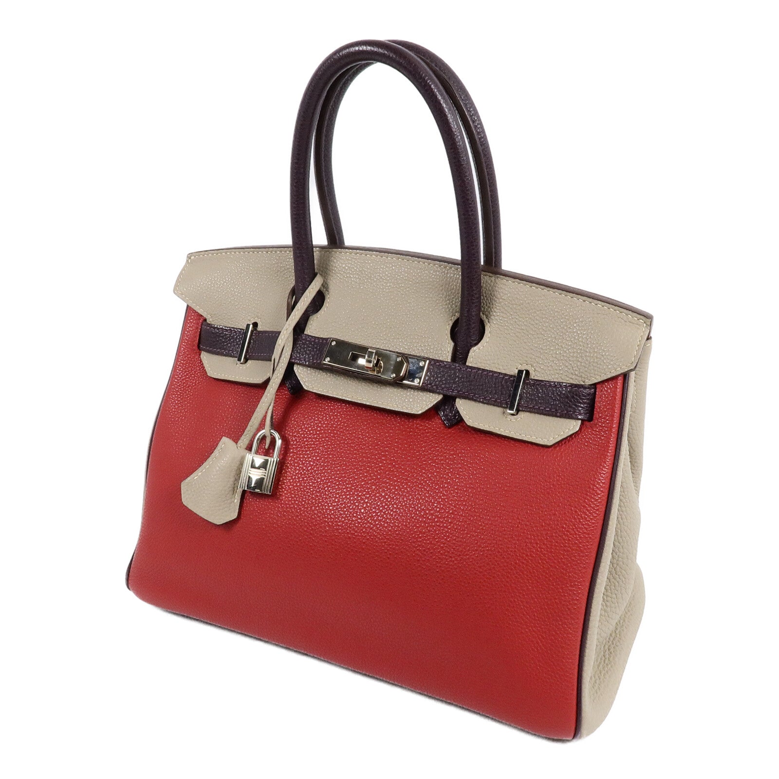 HERMES Togo皮革Birkin 30手挽袋3 Tone