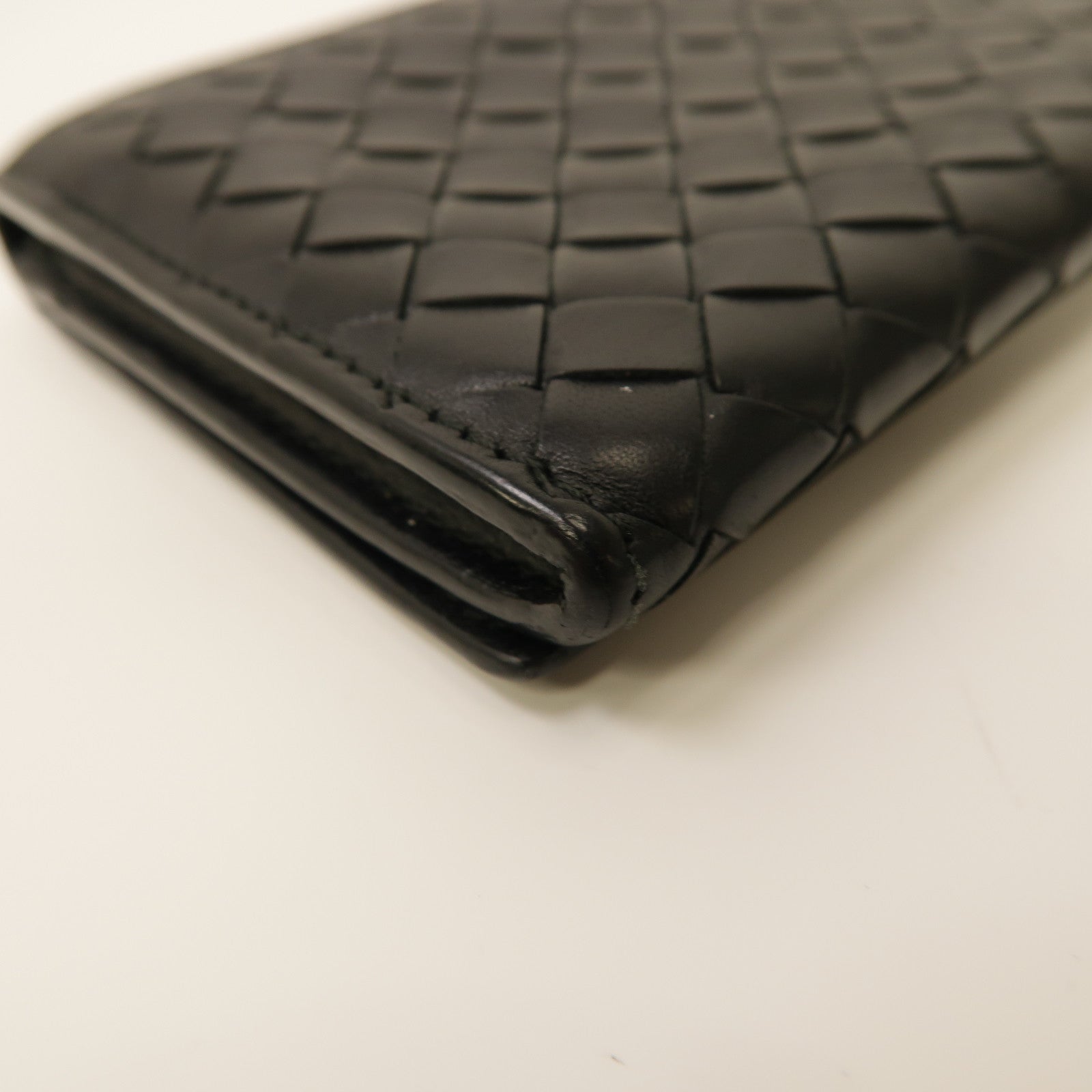 BOTTEGA VENETA 織紋皮革Long Wallet長錢包黑色