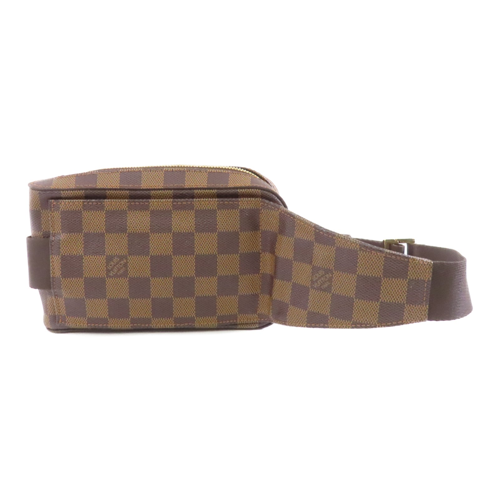 LOUIS VUITTON Damier Ebene Geronimos金扣腰包啡色