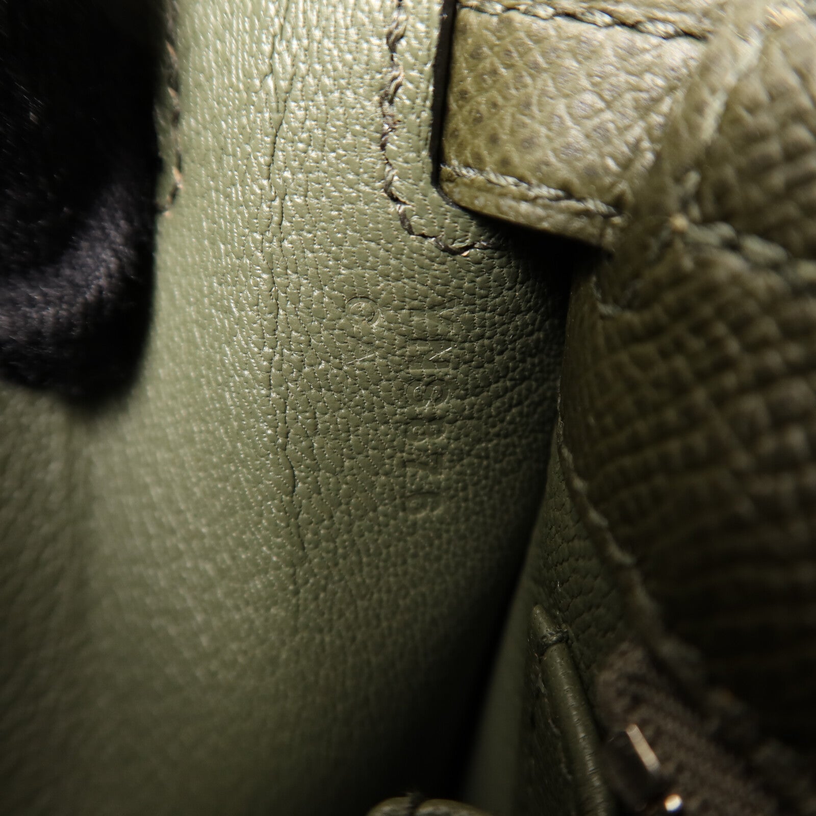 HERMES Epsom皮革Kelly 25銀扣手挽肩背兩用袋Vert de Gris