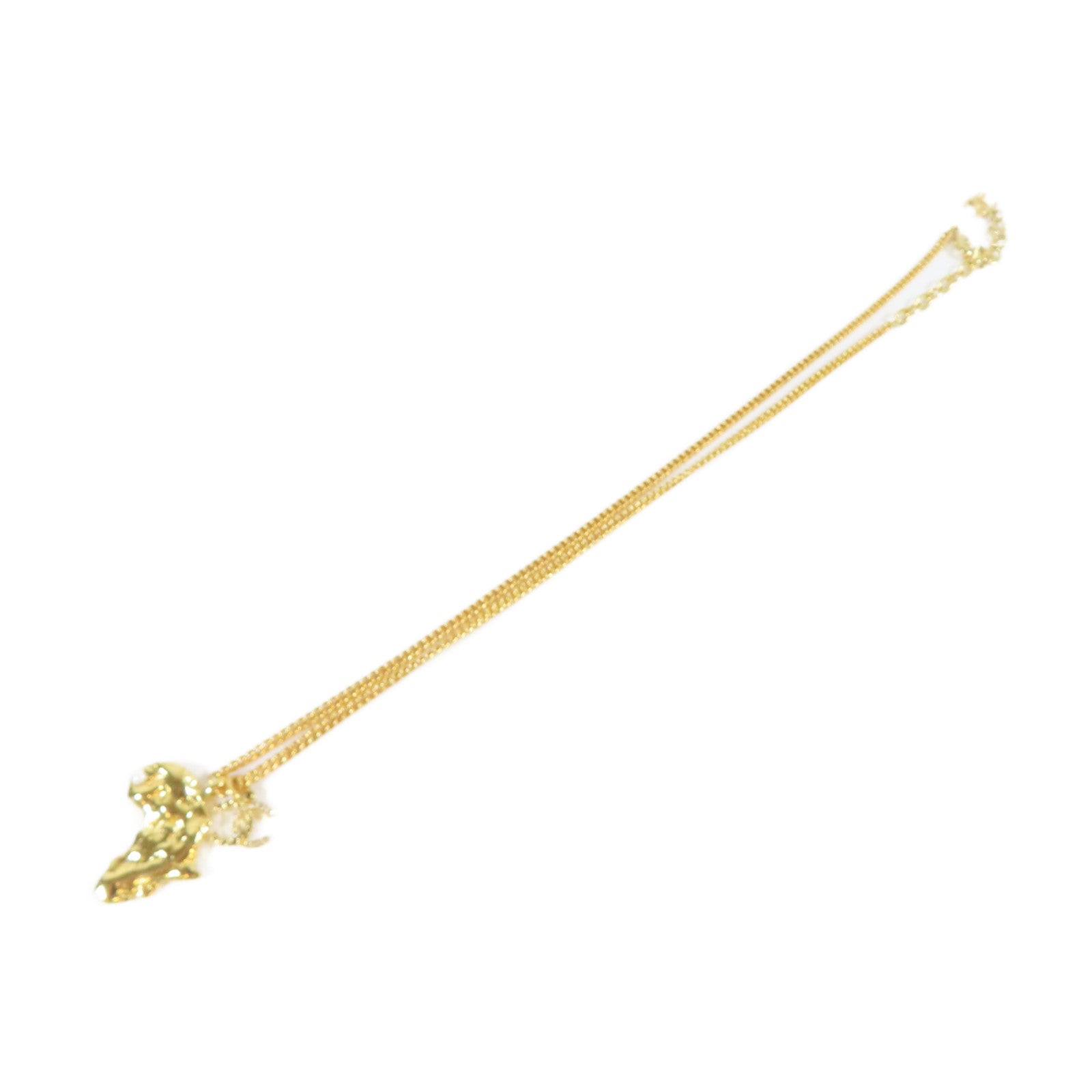 CHANEL 金屬Necklace項鍊金色