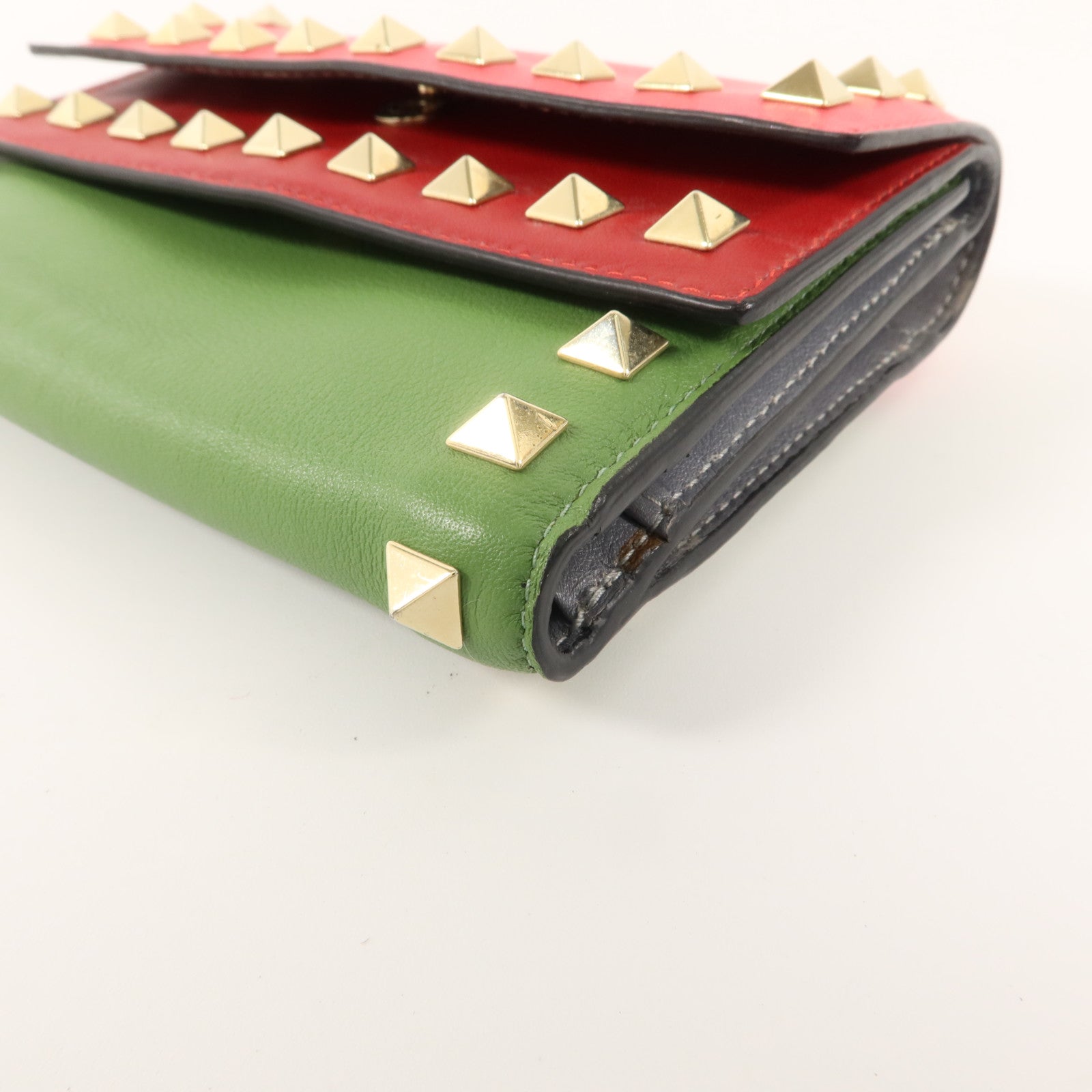 Valentino 牛皮皮革Rockstud Wallet錢包