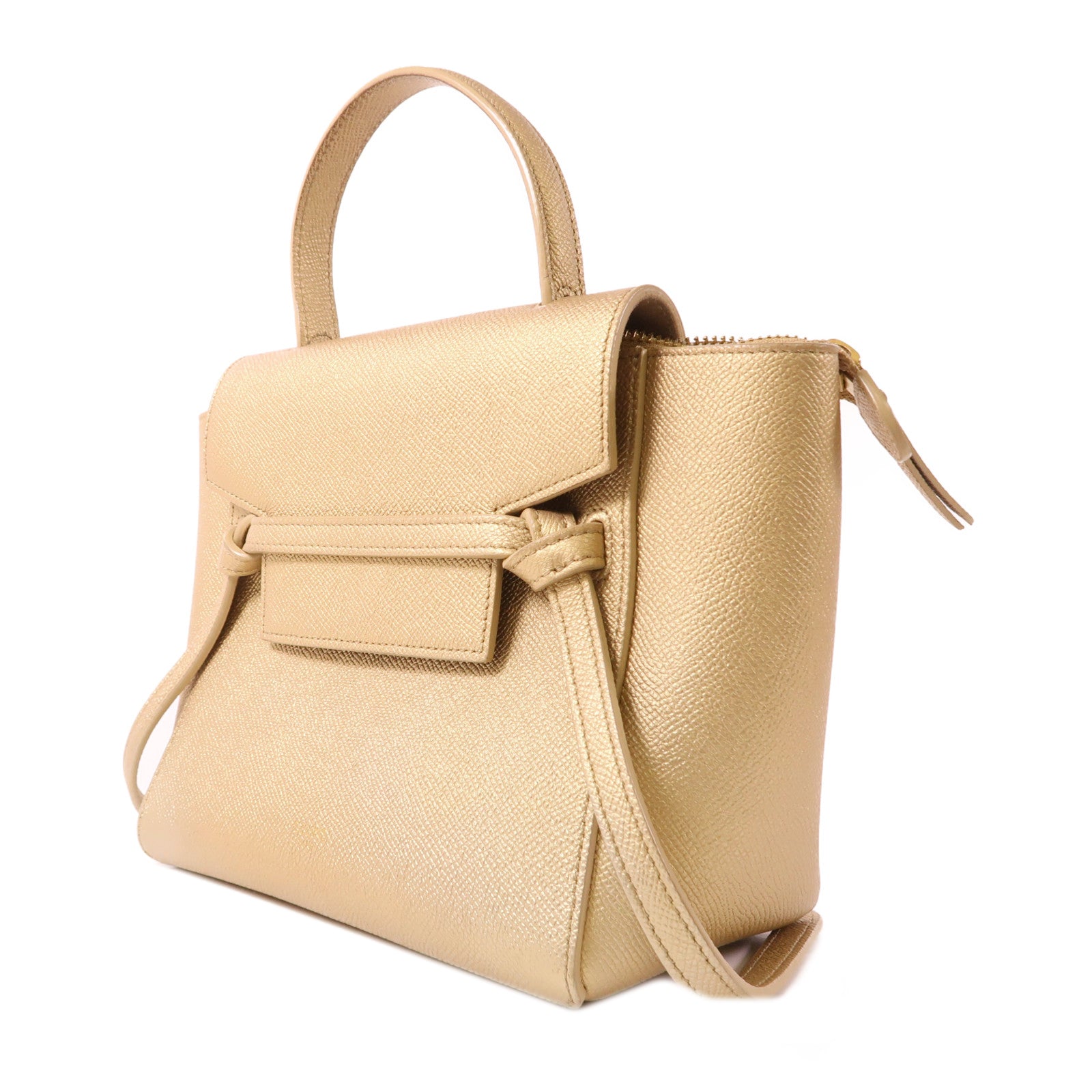 CELINE 牛皮皮革Nano Belt Bag金扣手挽肩背兩用袋