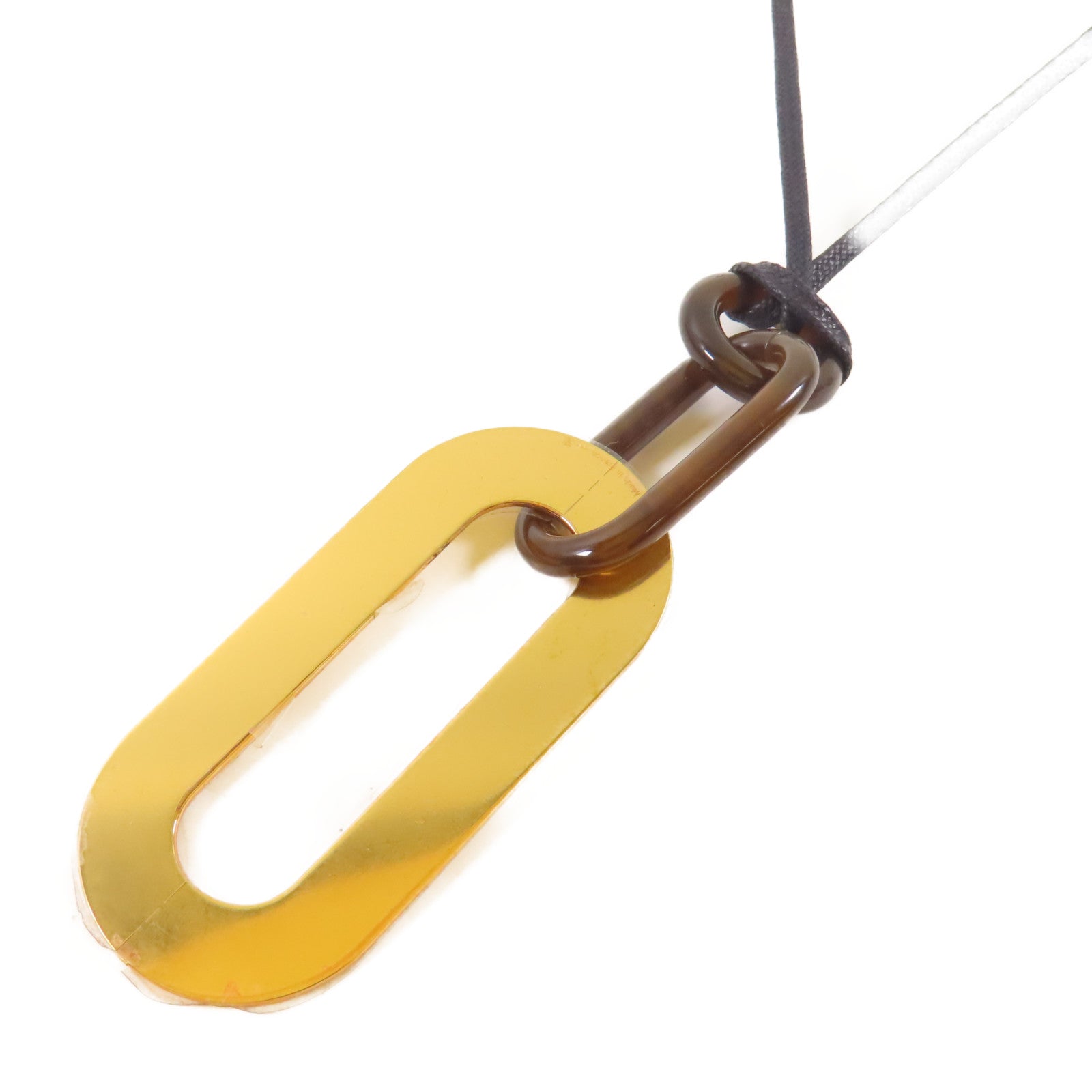 HERMES 牛角/金屬Buffalo Horn Mayan Necklace項鍊