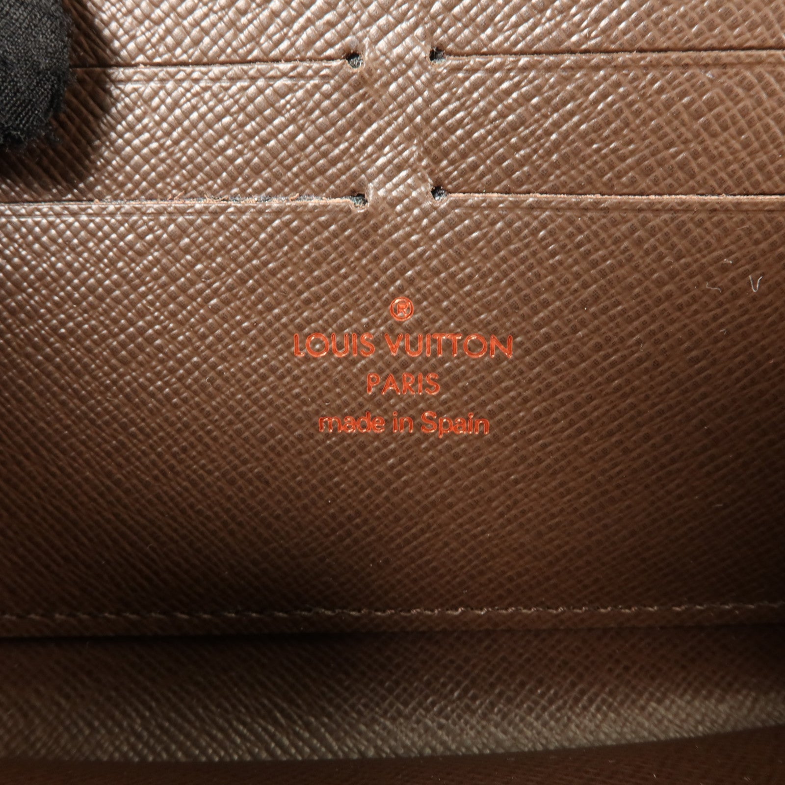 LOUIS VUITTON Damier Zipper Wallet金扣長錢包