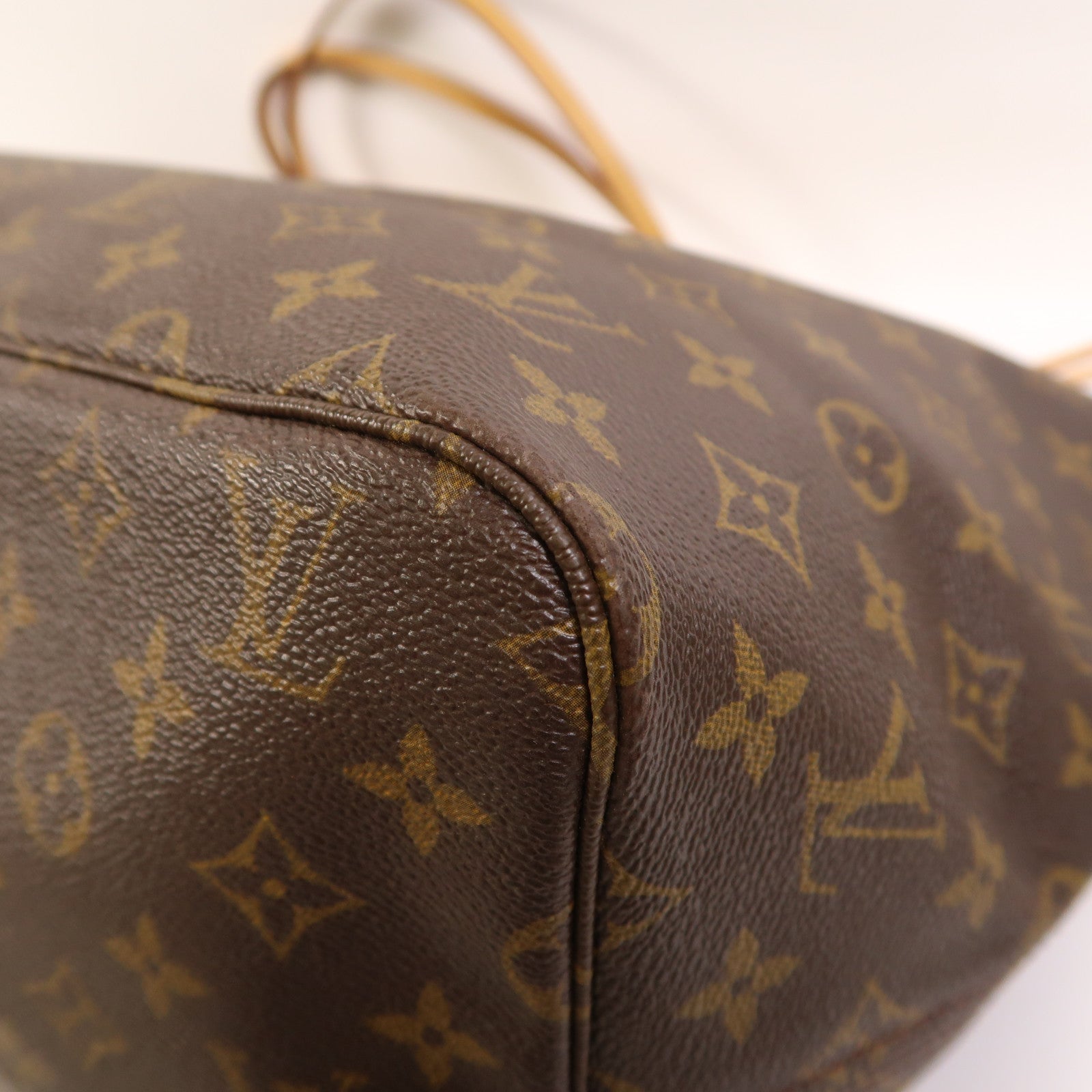 LOUIS VUITTON Monogram Neverfull GM金扣手挽袋